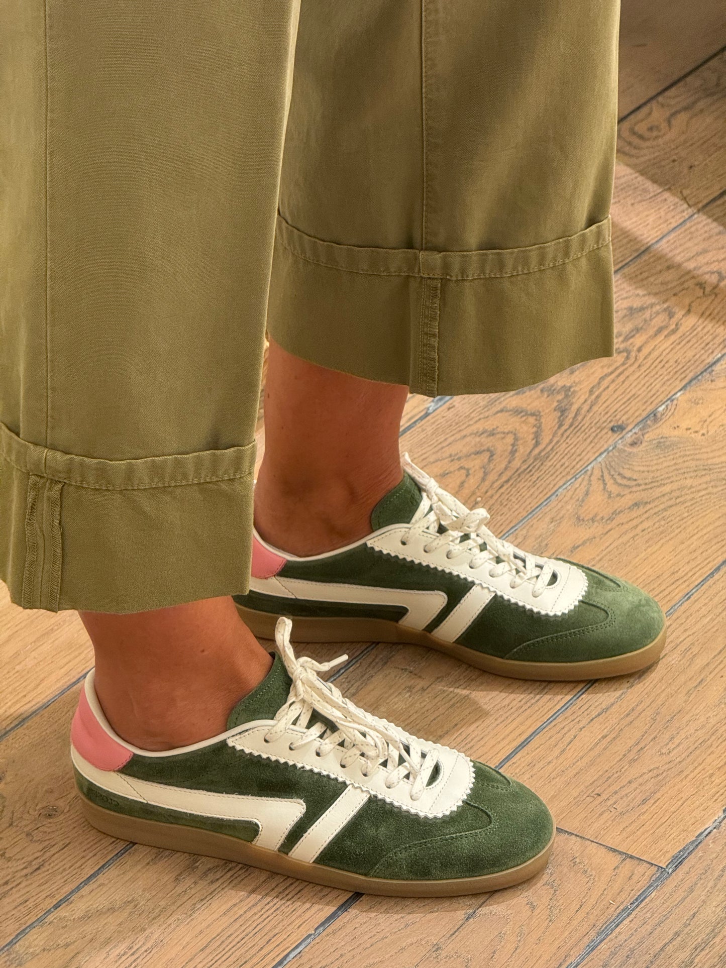 Closed Sneakers Suède Forest Green