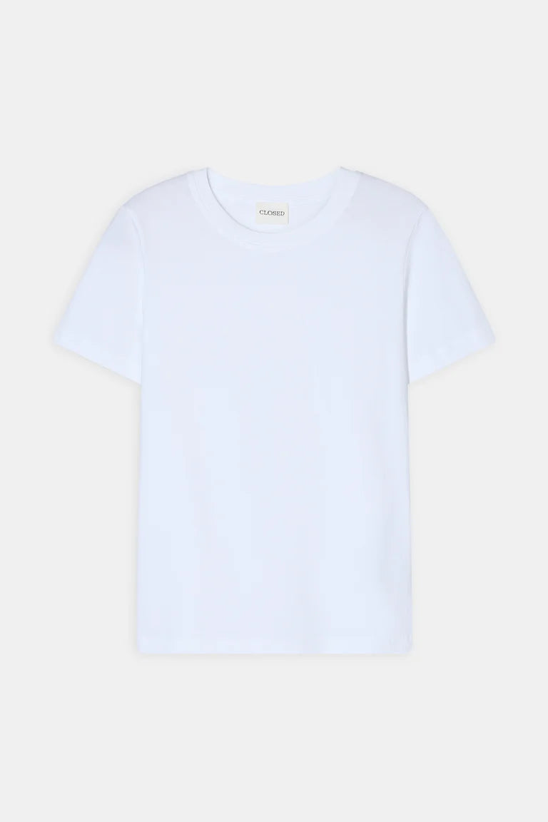 Closed T-Shirt Basic Katoen Wit
