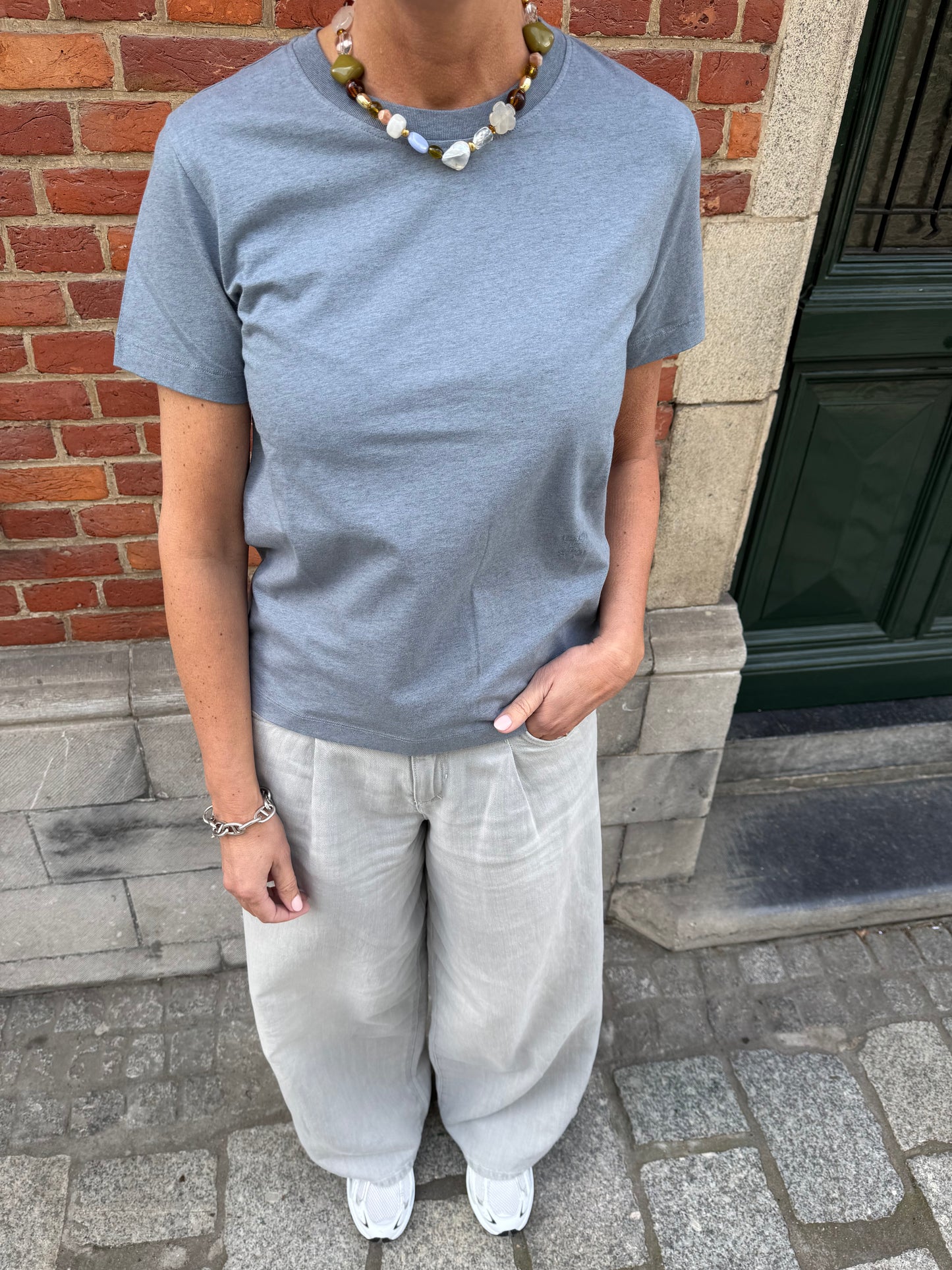 Closed T-Shirt Blauw Grijs