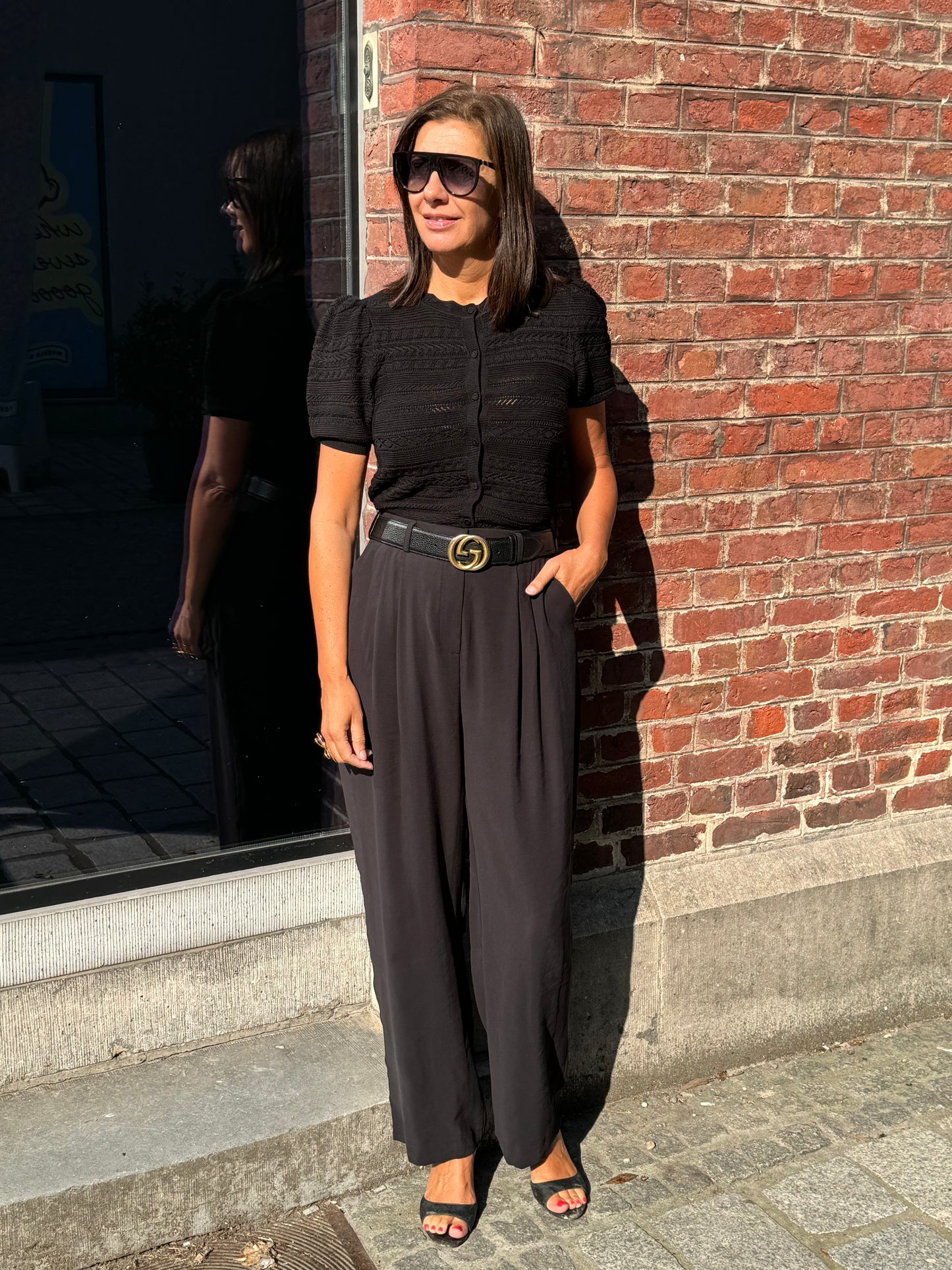 OUTLET The New Society Broek Boston Black