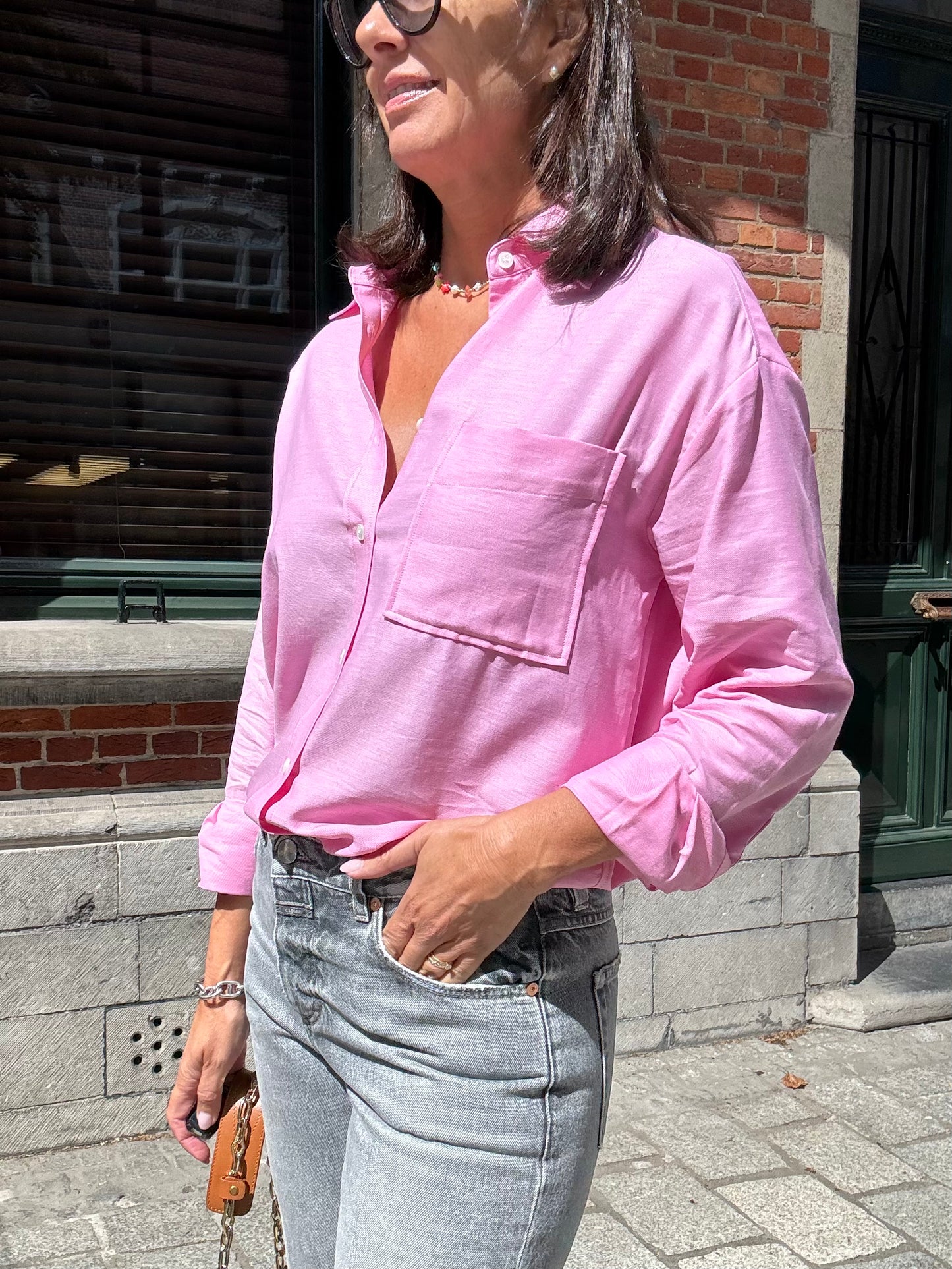 Closed Bloes Oversized Flamingo Pink