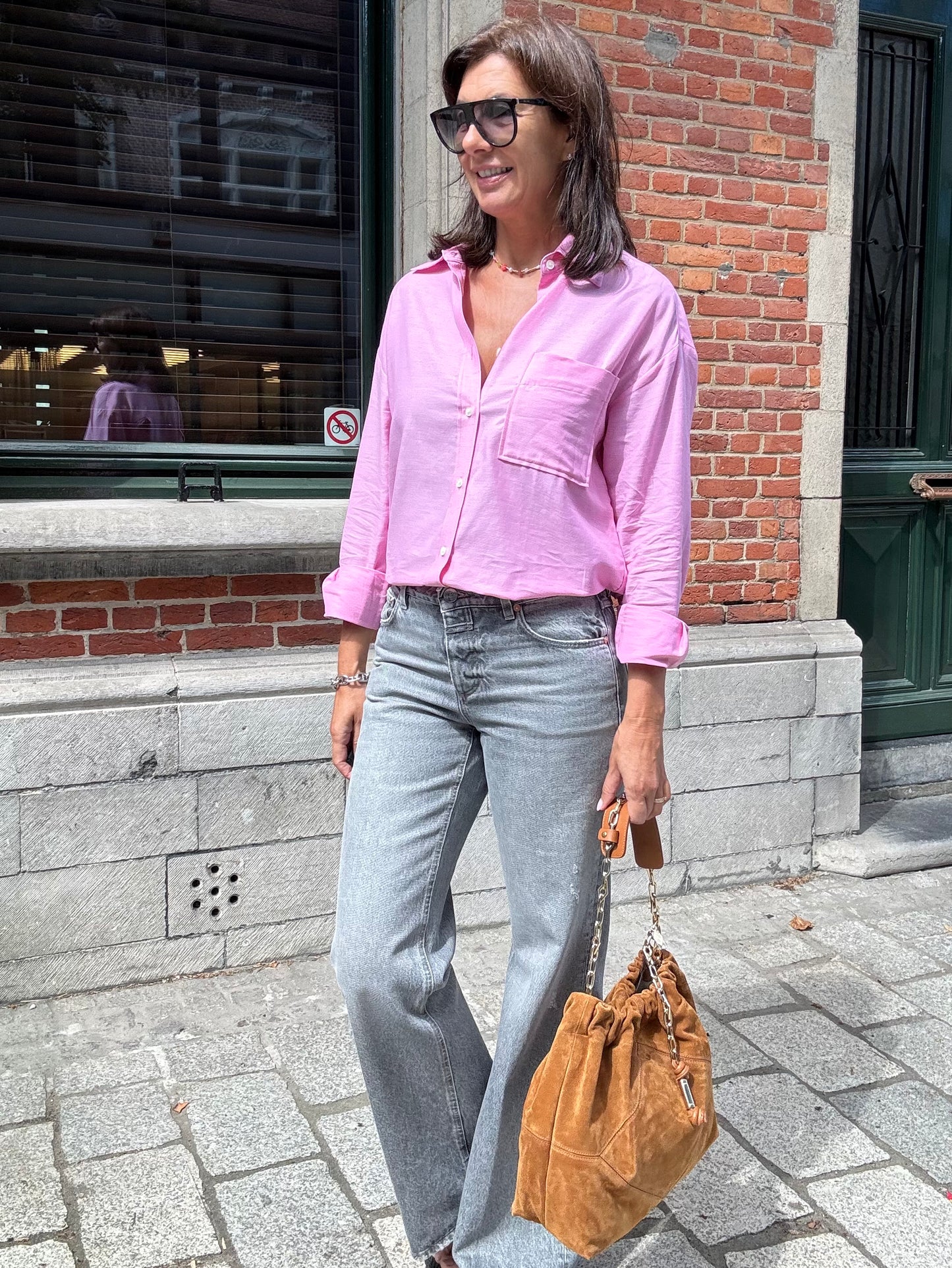 Closed Bloes Oversized Flamingo Pink
