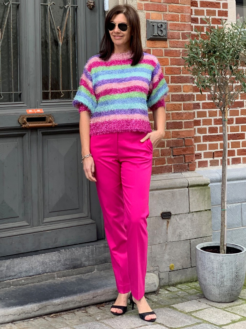 OUTLET Fabienne Chapot Broek Elliot Pink Darling