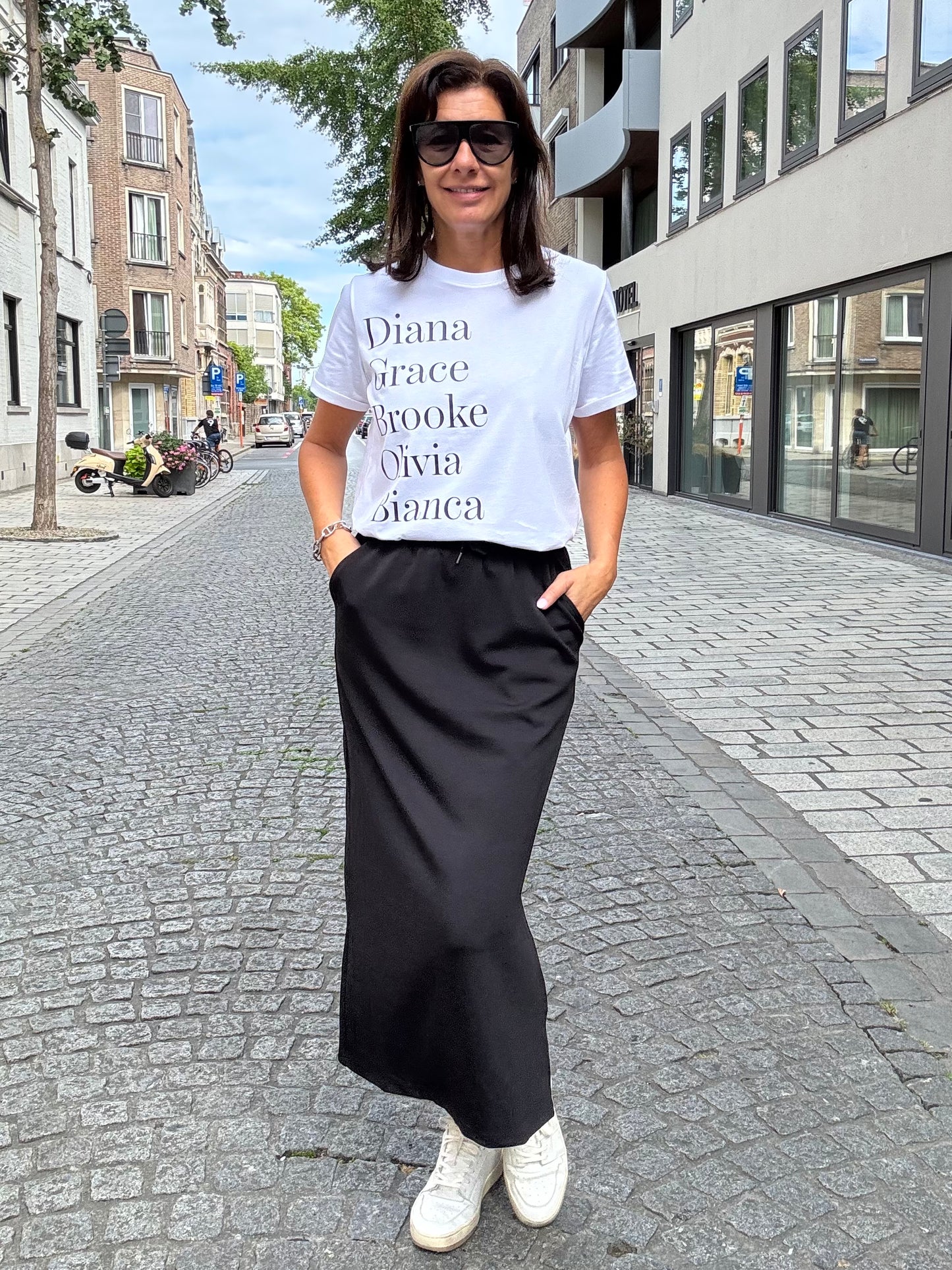 Peppercorn Rok Lang Dicette Zwart