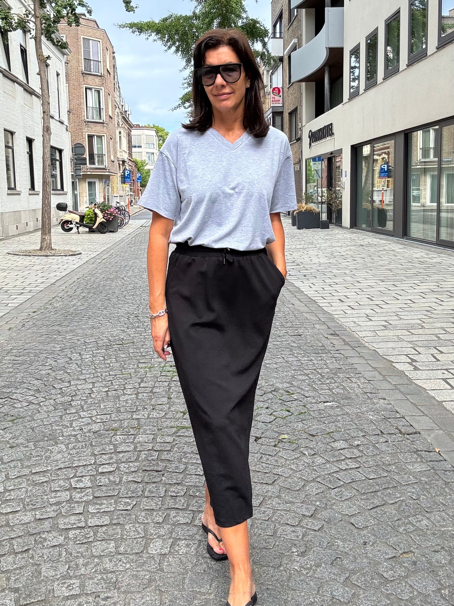Peppercorn Rok Lang Dicette Zwart