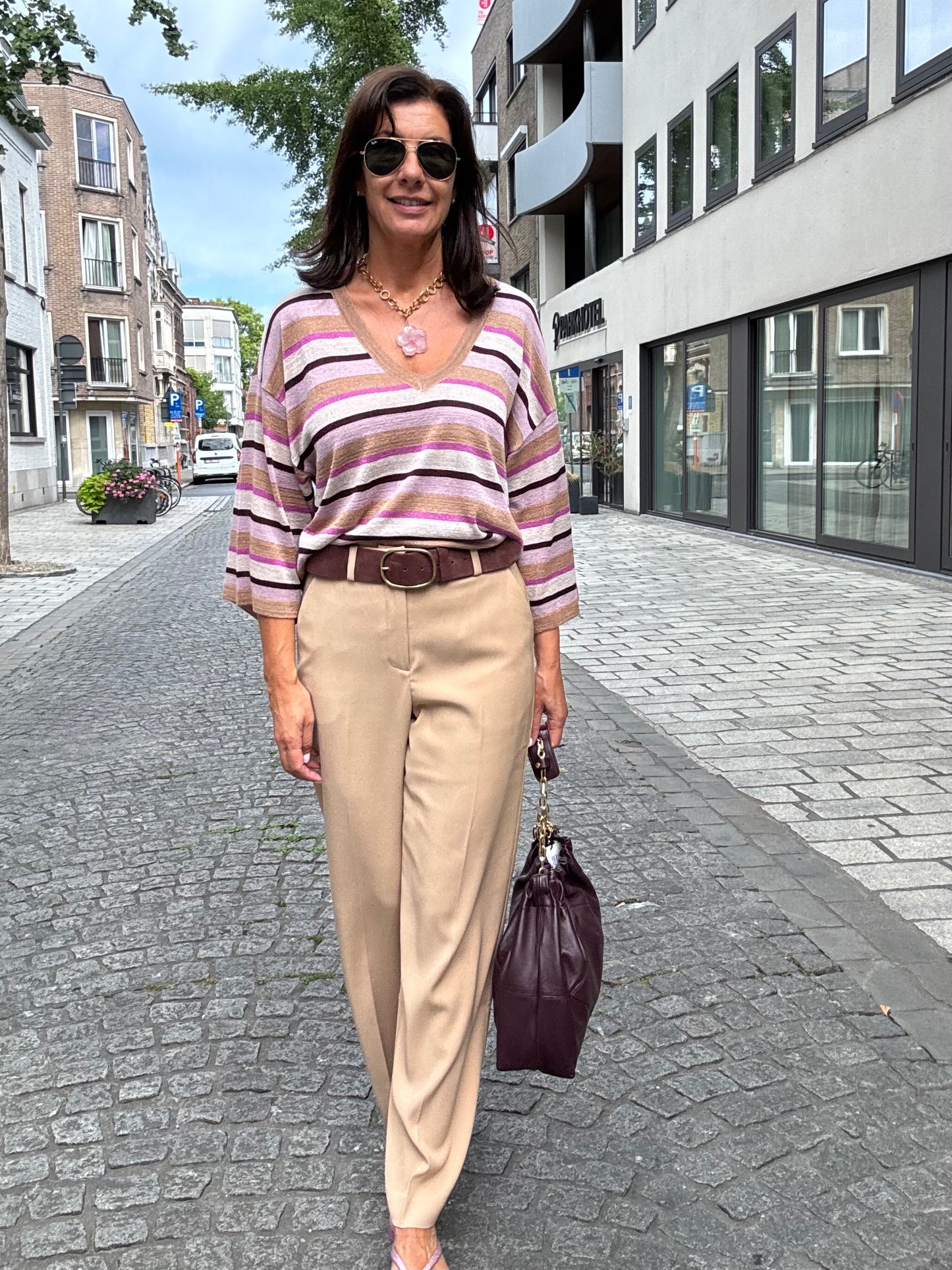 Minus Broek MS Livina Tan