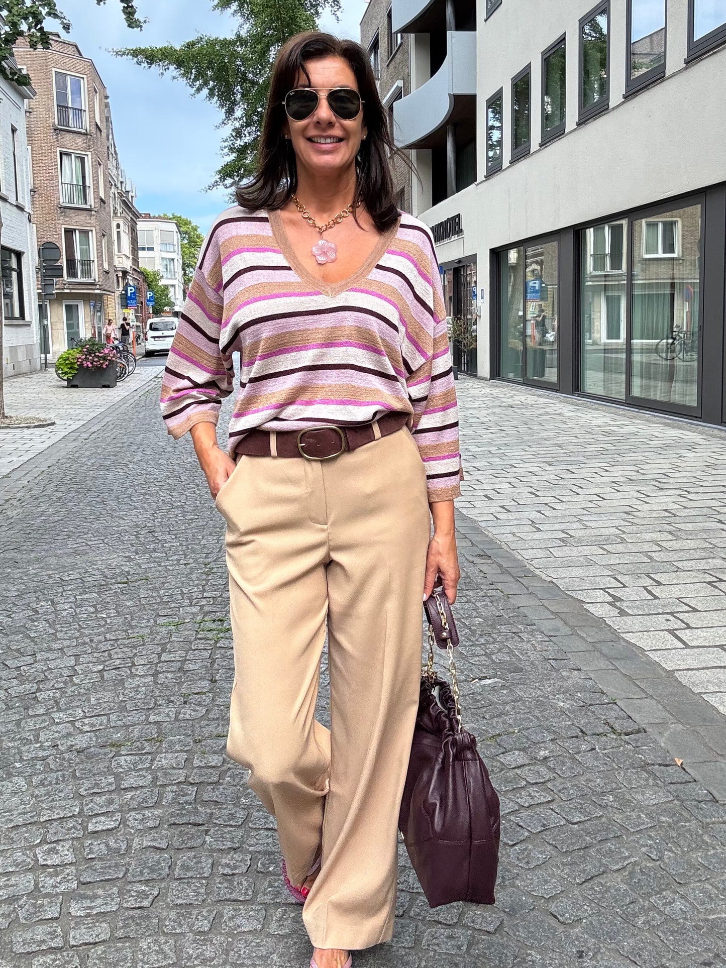 Minus Broek MS Livina Tan