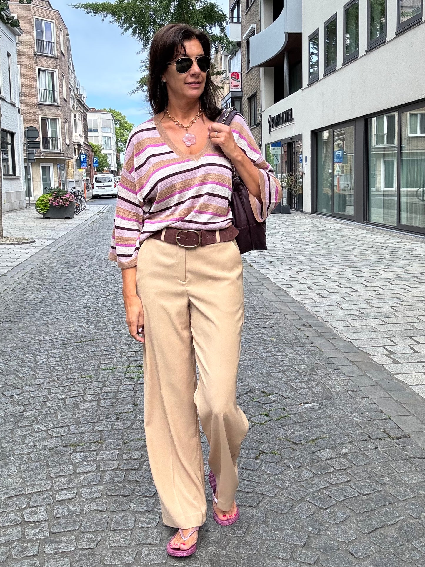 Minus Broek MS Livina Tan
