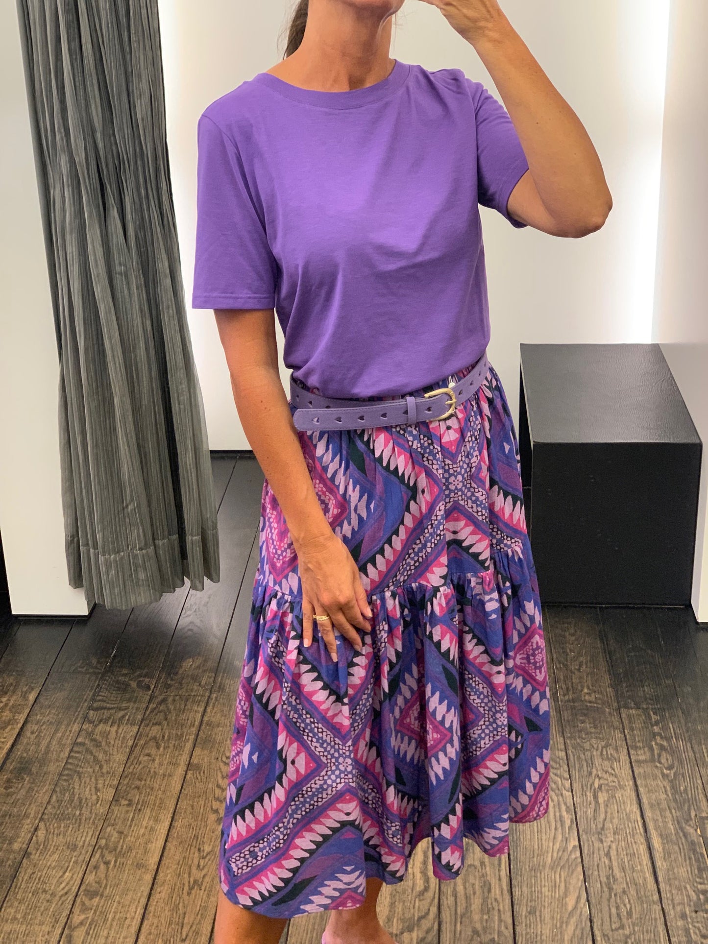 OUTLET Coster Copenhagen T-shirt Ronde Hals Warm Purple
