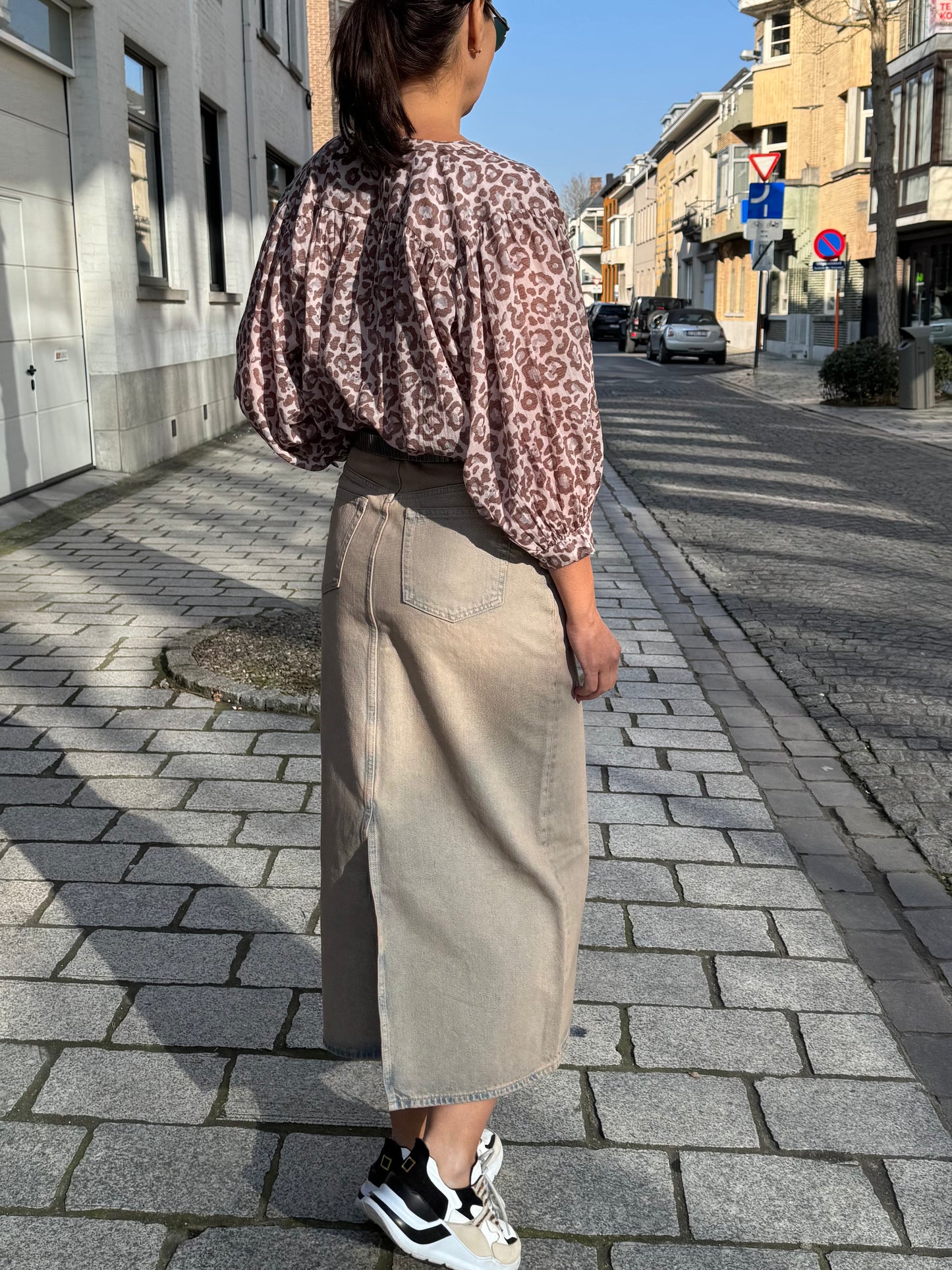 OUTLET Samsoe Samsoe Rok Lang Saelsie Tinted Earth