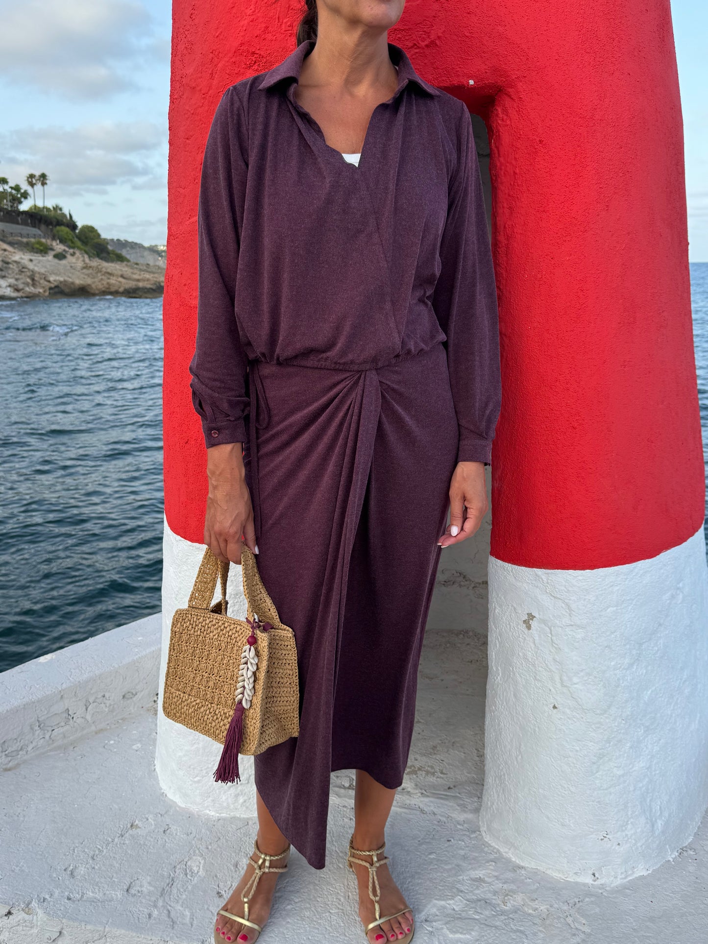 Re/Born Sweater Scarlet Vino