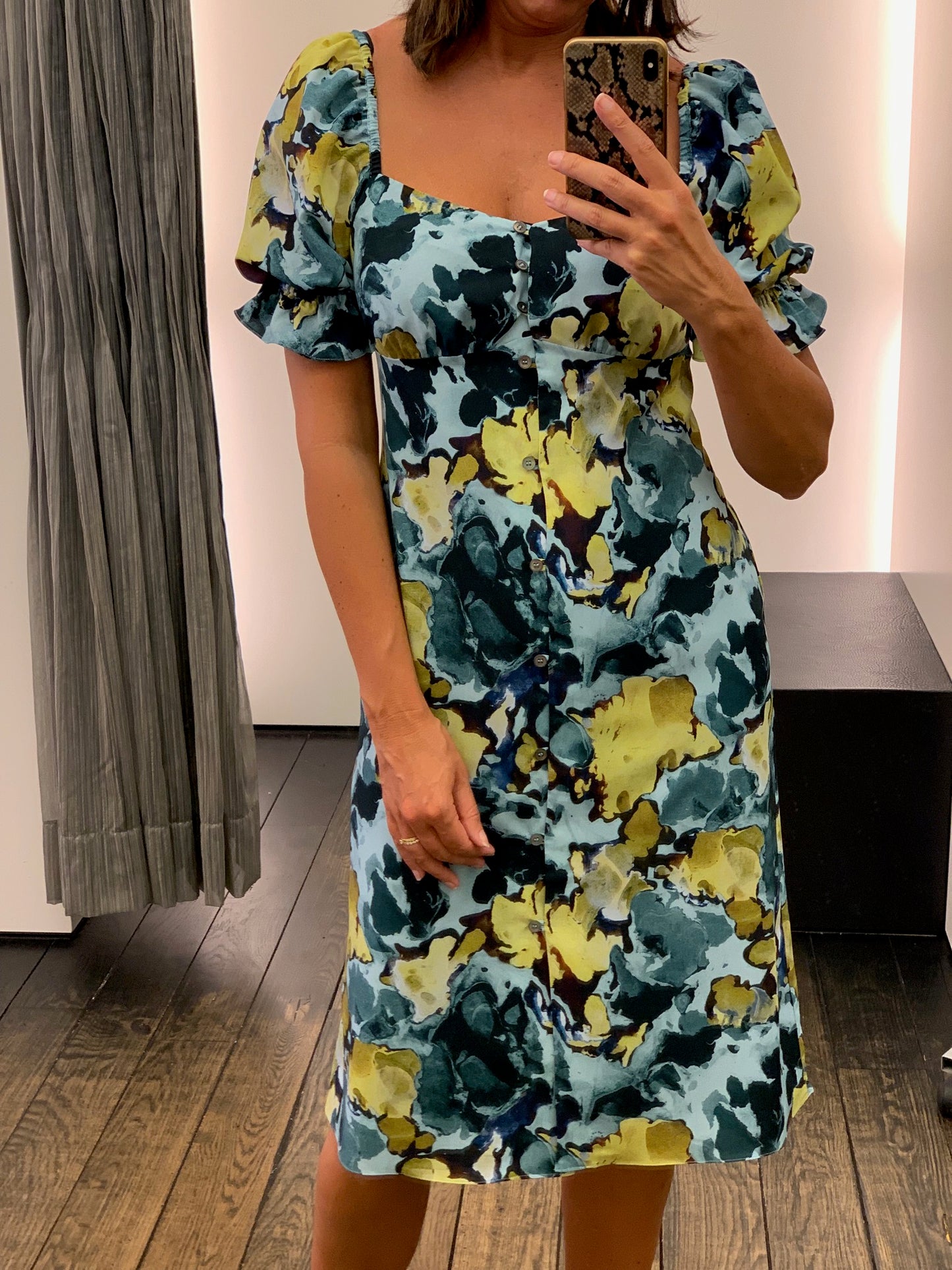 OUTLET Paul Smith Jurk met Pofmouw en Bloemenprint