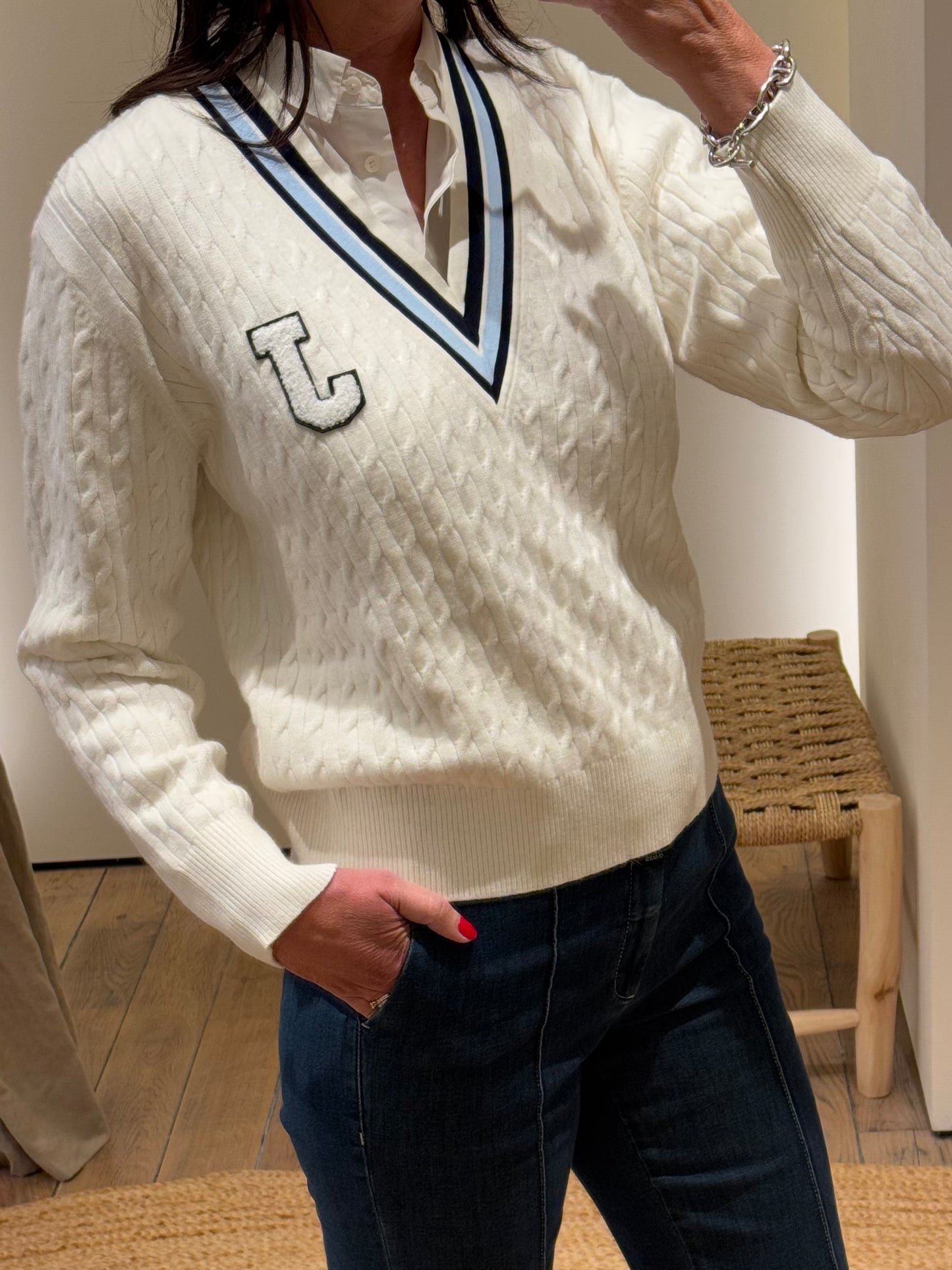Janice Pull Fabian Off-White