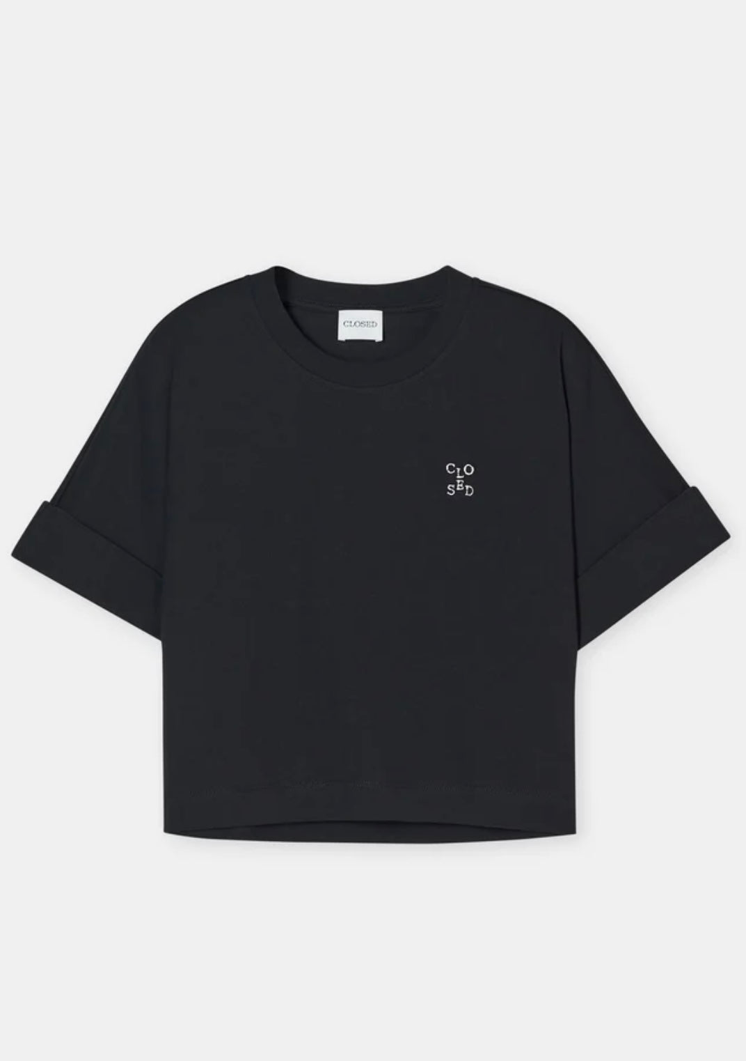 Closed T-Shirt Zwart Logo Wit