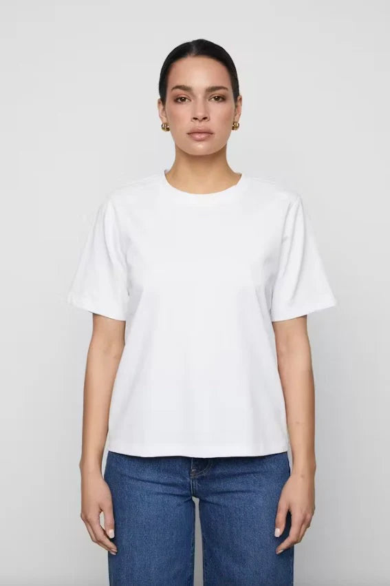 Camilla Pihl T-Shirt Elo Shoulder Pad White