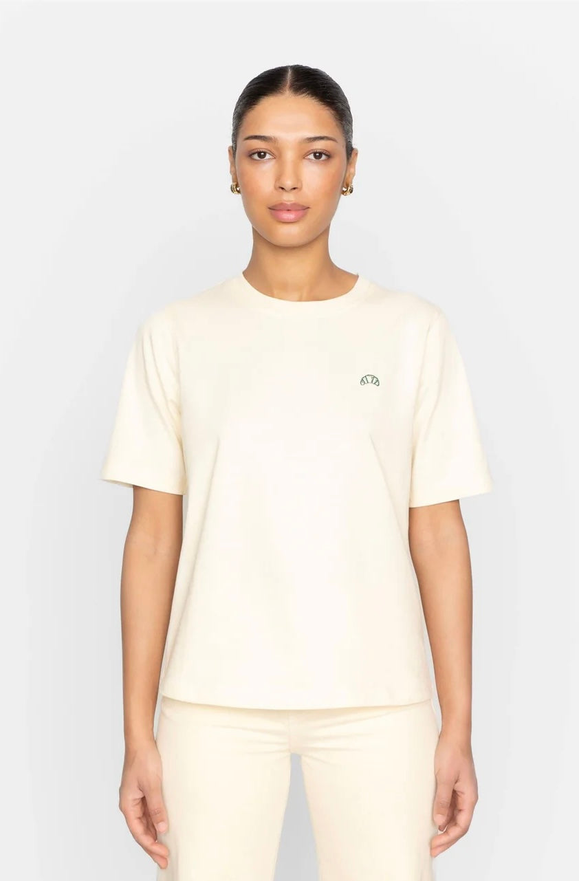 Camilla Pihl T-Shirt Ezra Croissant Light Yellow