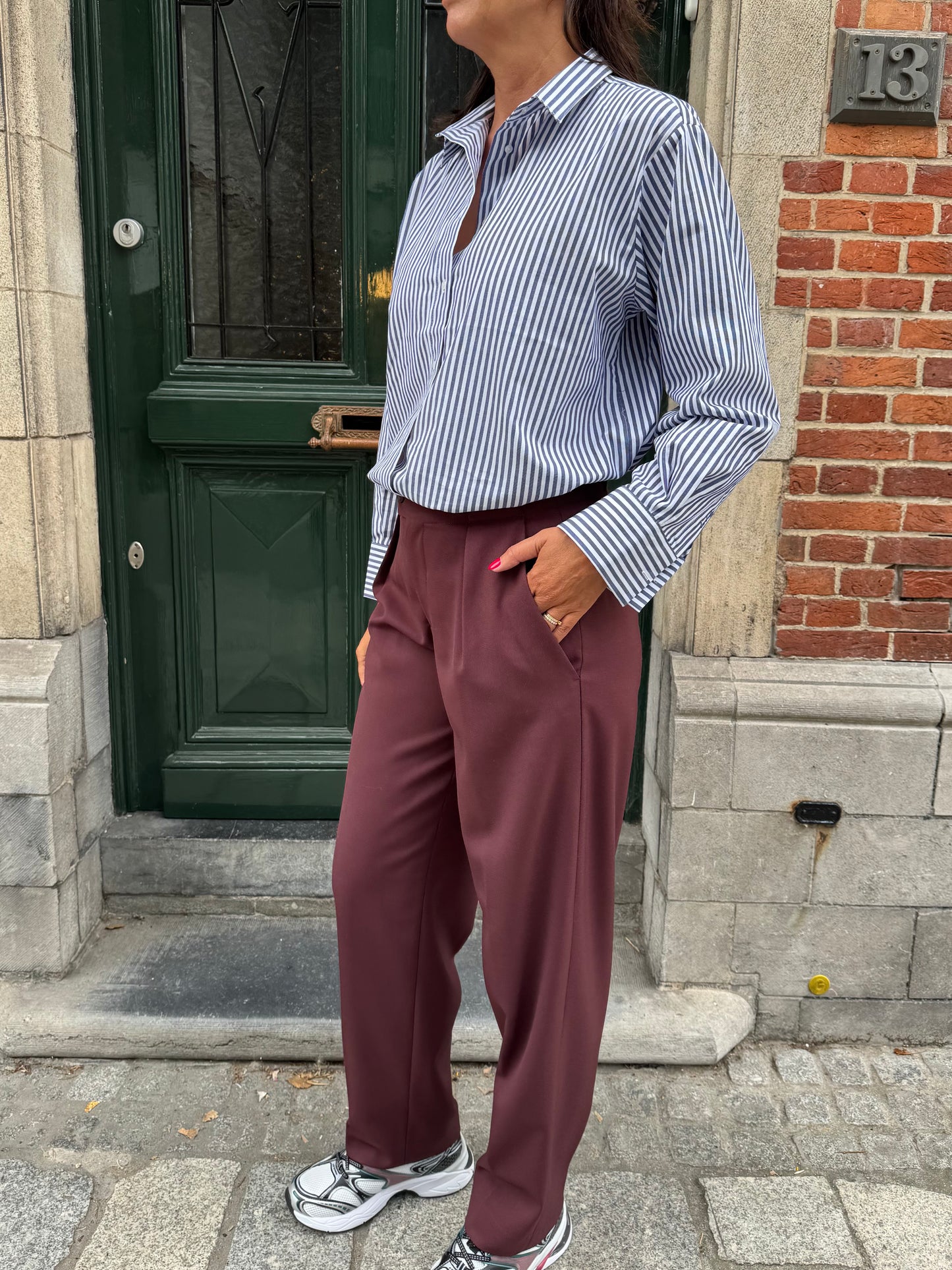Closed Broek Mawson Burgundy