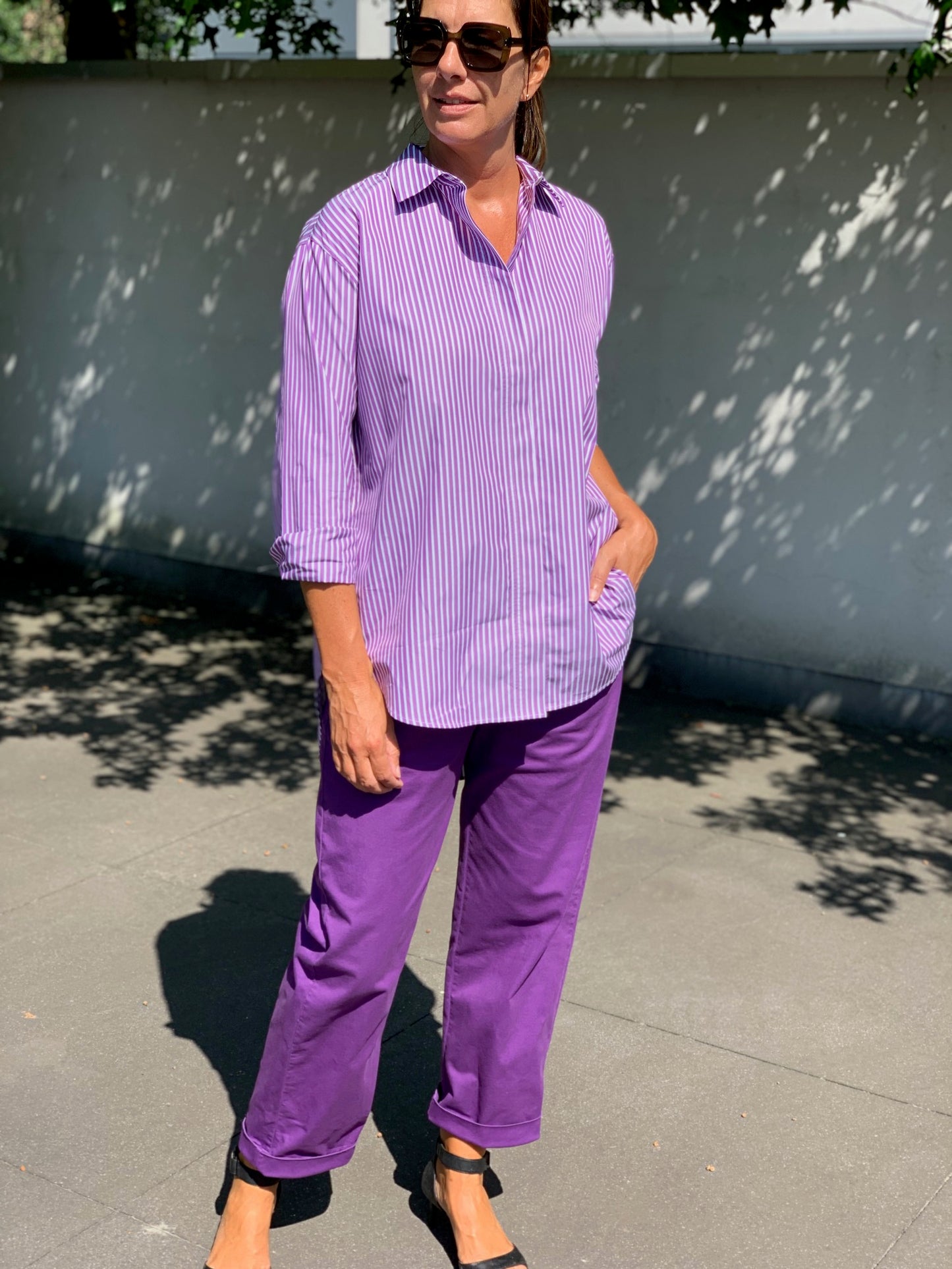 OUTLET Rue de Tokyo Broek Palla Imperial Purple