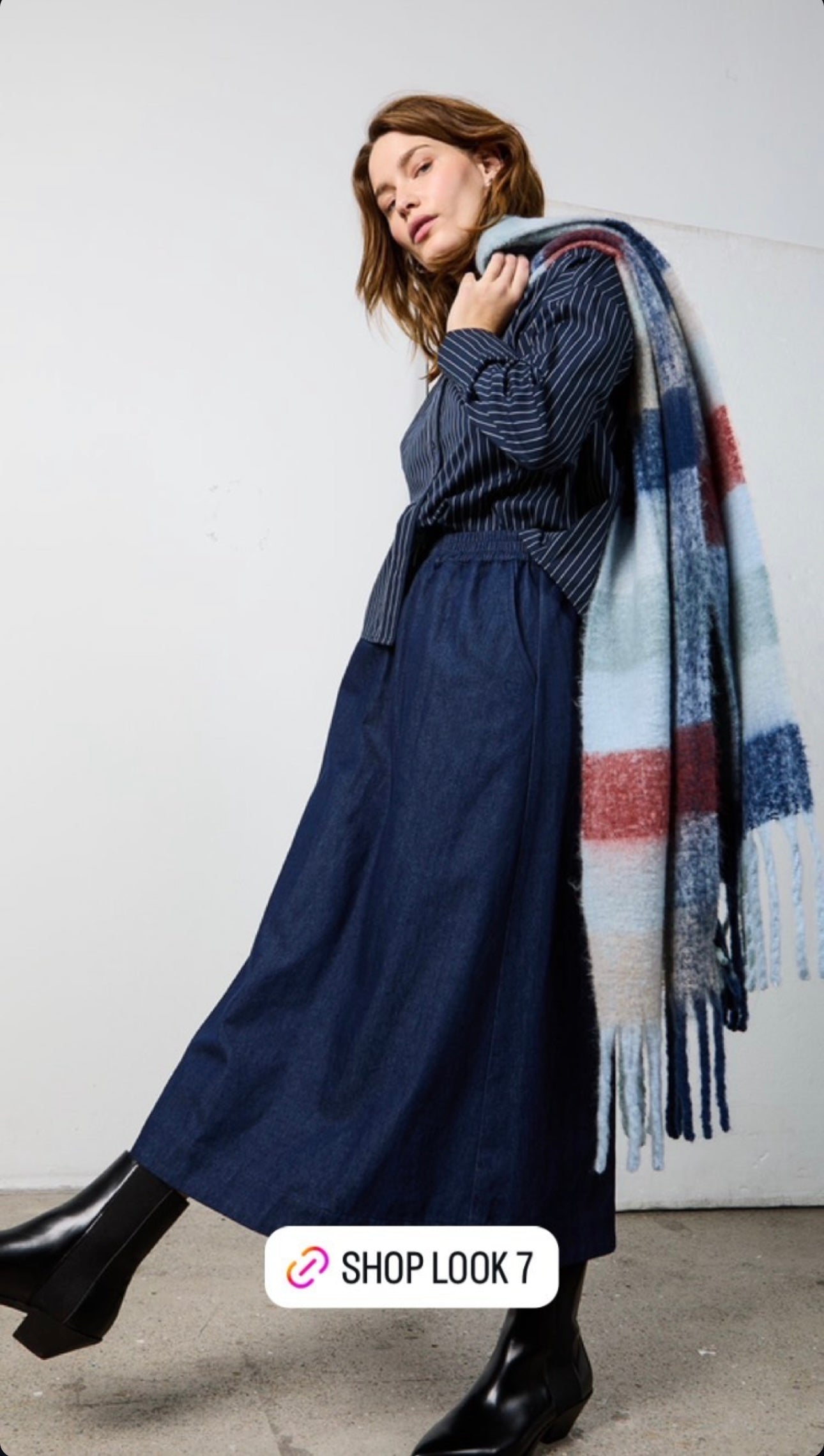 Coster Copenhagen Sjaal Blue Mix