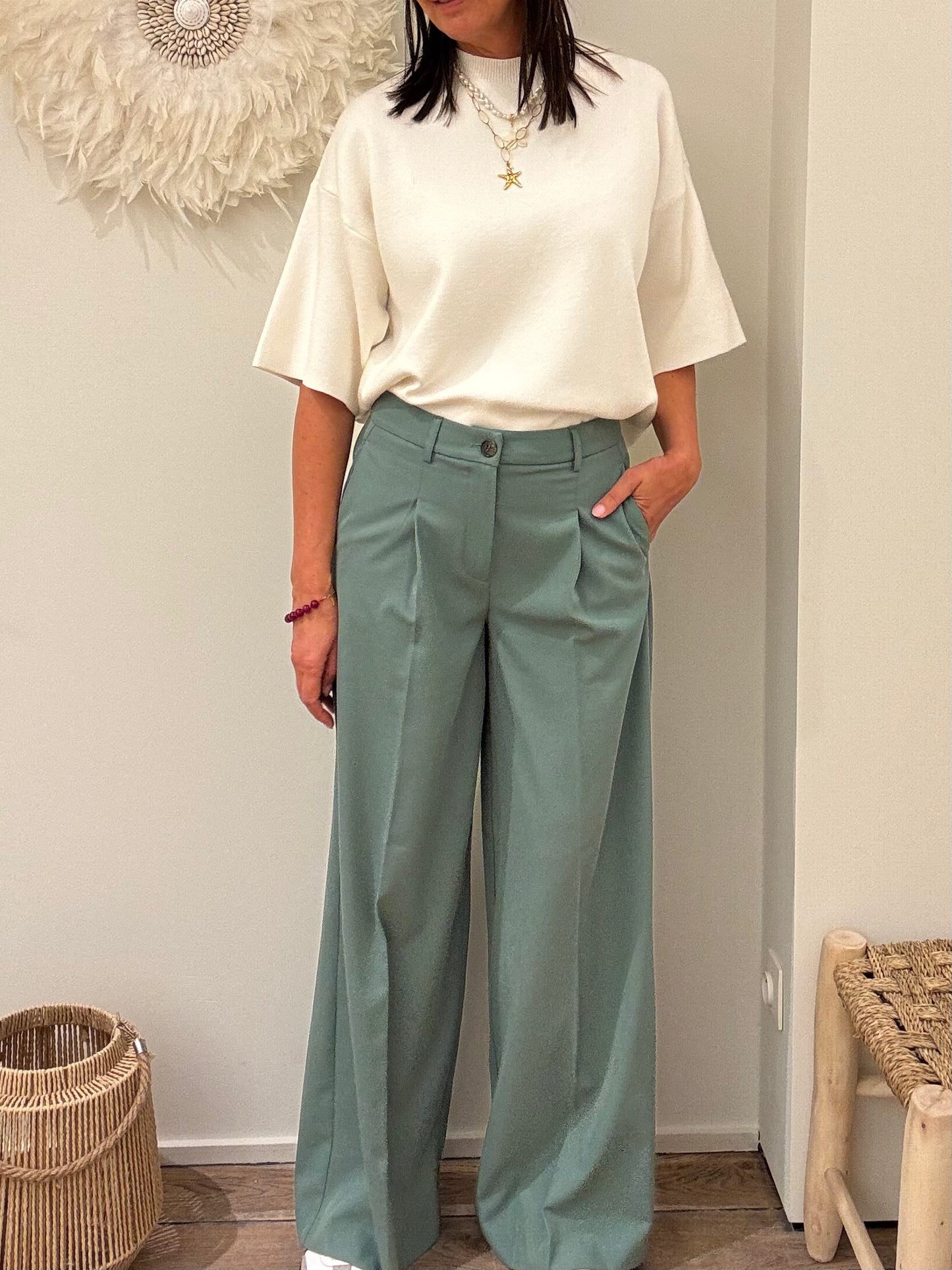 OUTLET Liv The Label Broek Logan Green