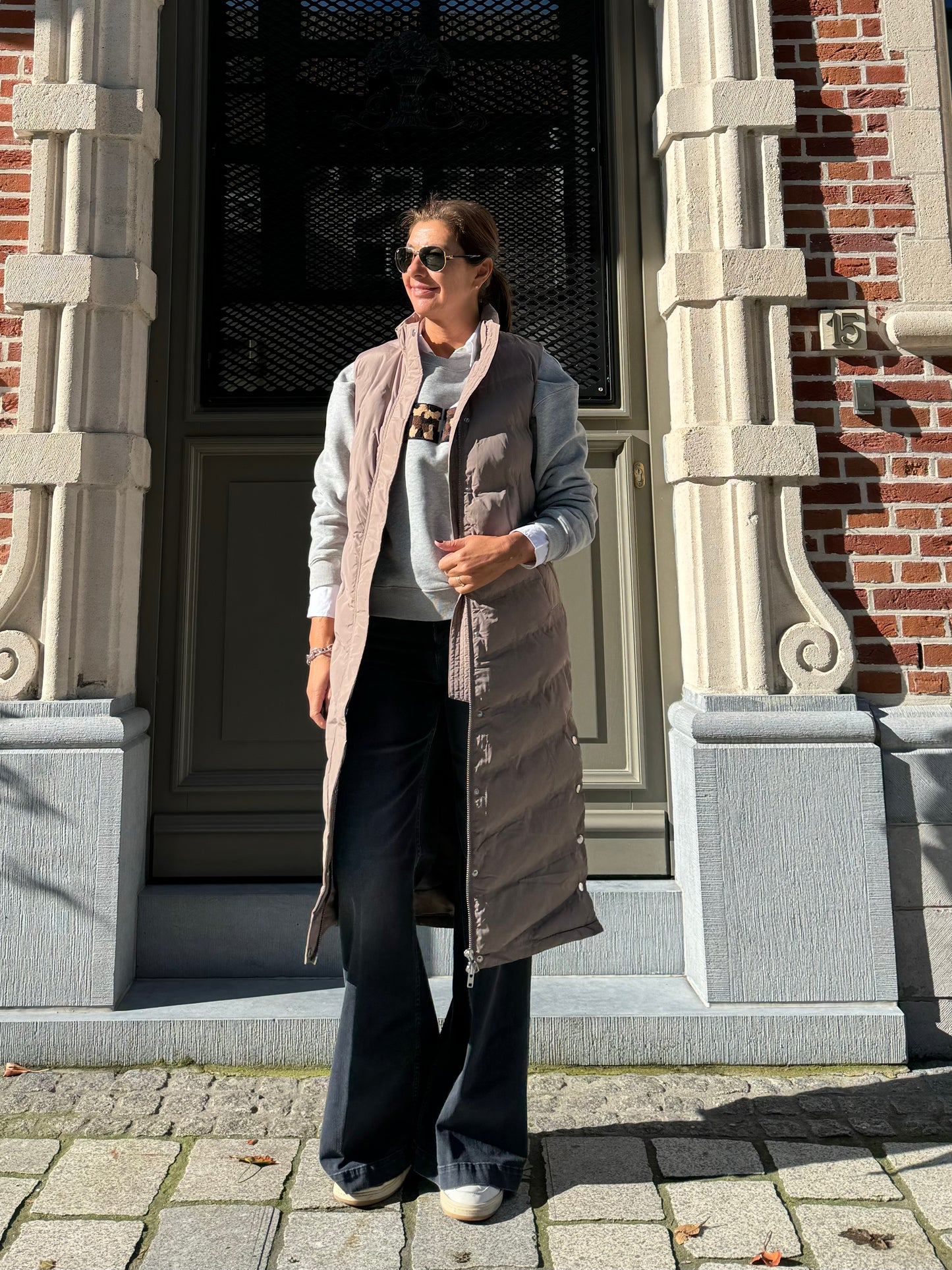 OUTLET Leveté Room Bodywarmer Lang Hope 2 Beige