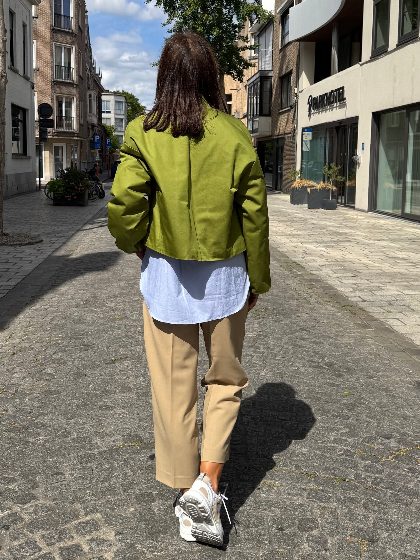 Closed Bomber Pistachio Green