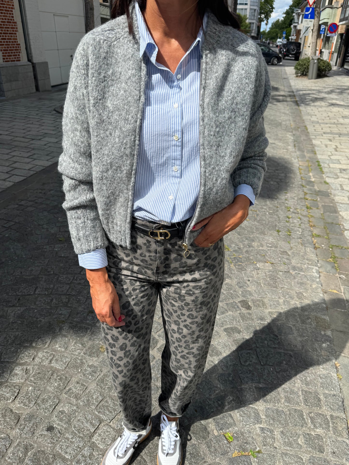 By-Bar Broek Lew Grey Cheetah