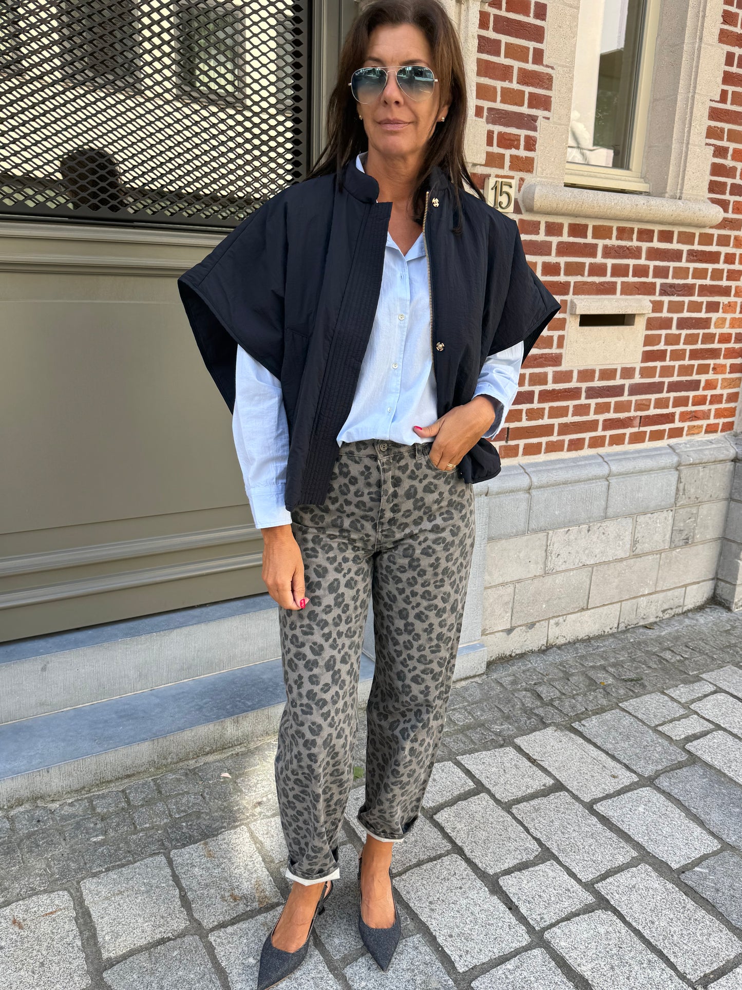 By-Bar Broek Lew Grey Cheetah