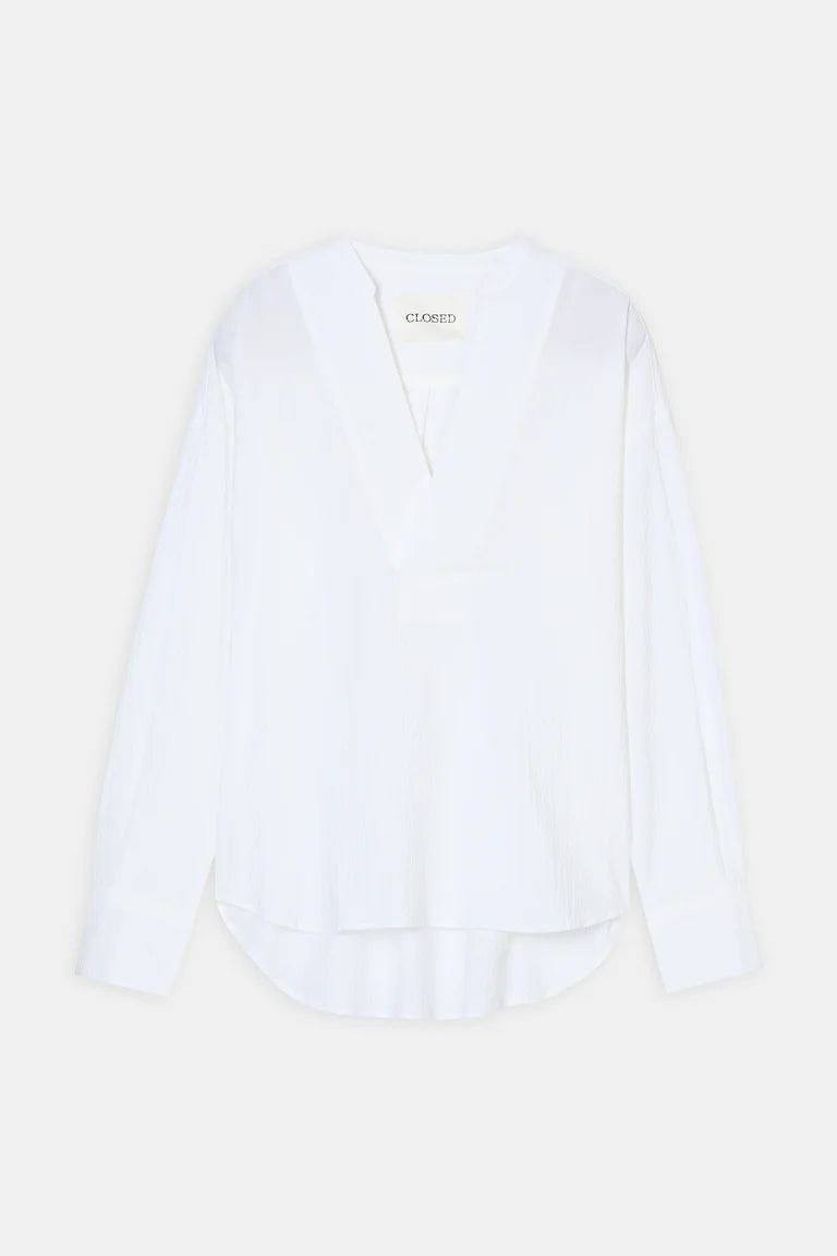 Closed Bloes in Tuniekstijl Wit