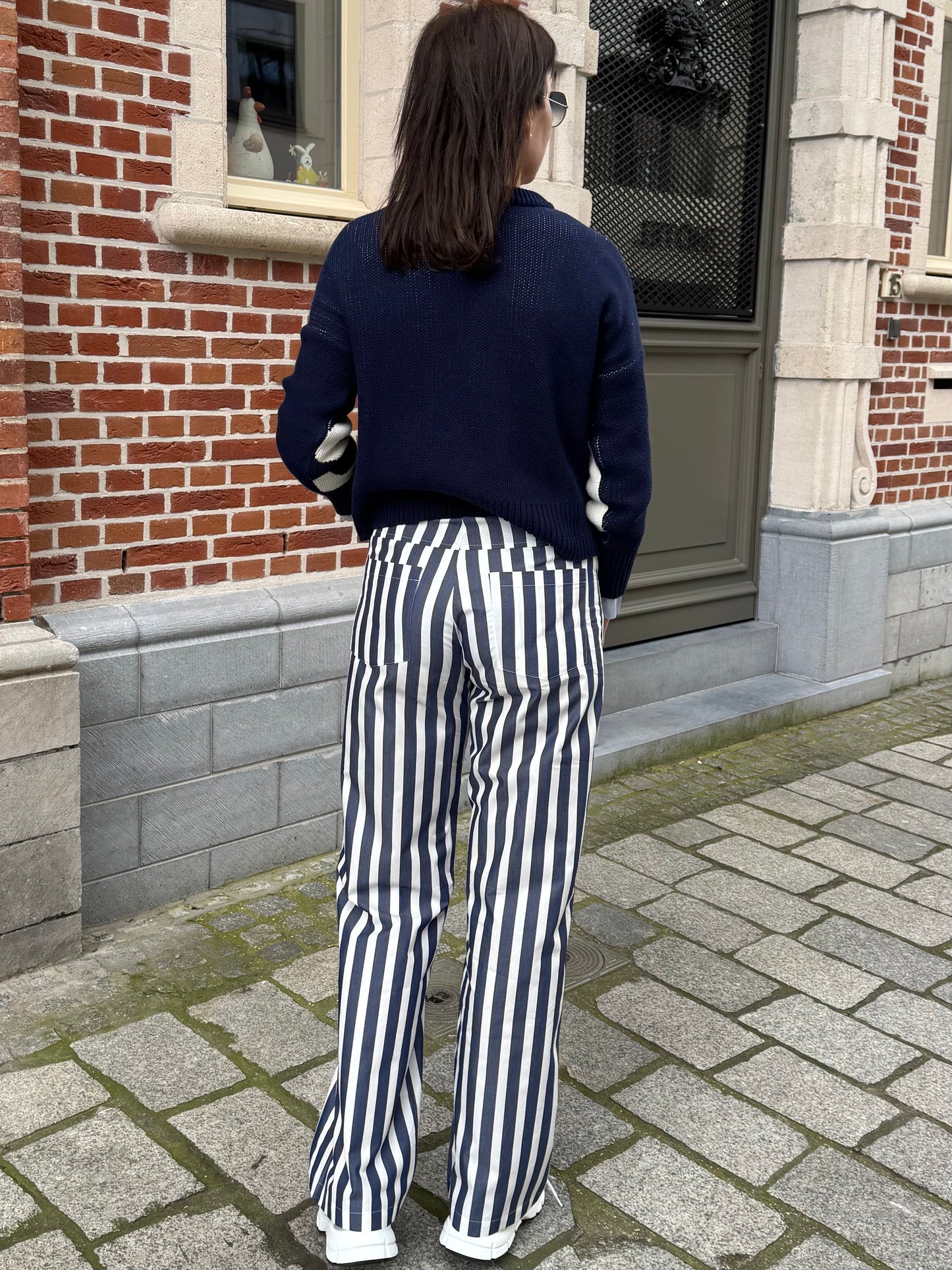 Bad Habits Broek Louisa Stripes Blue