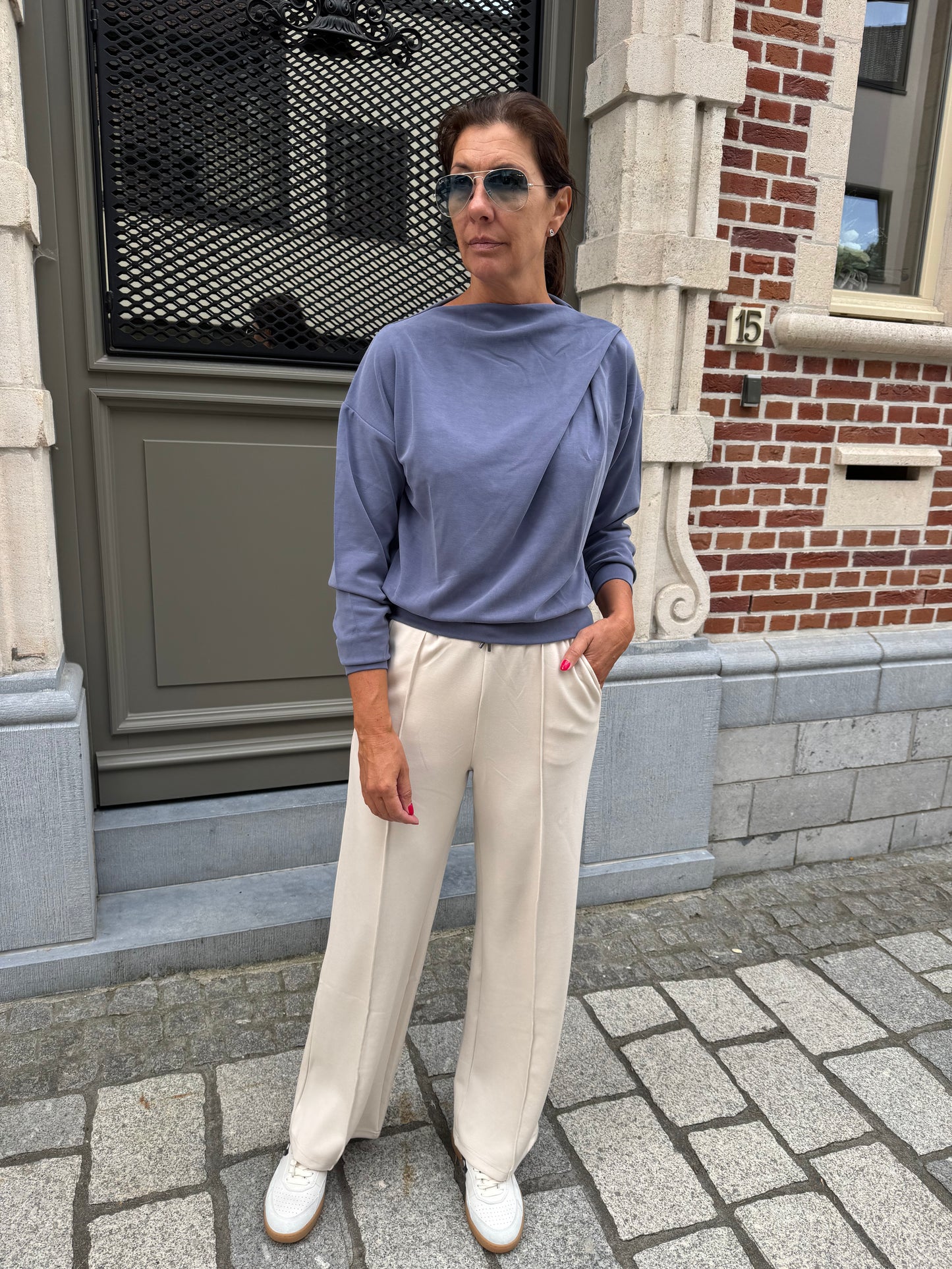 Peppercorn Broek Dicette Sandshell