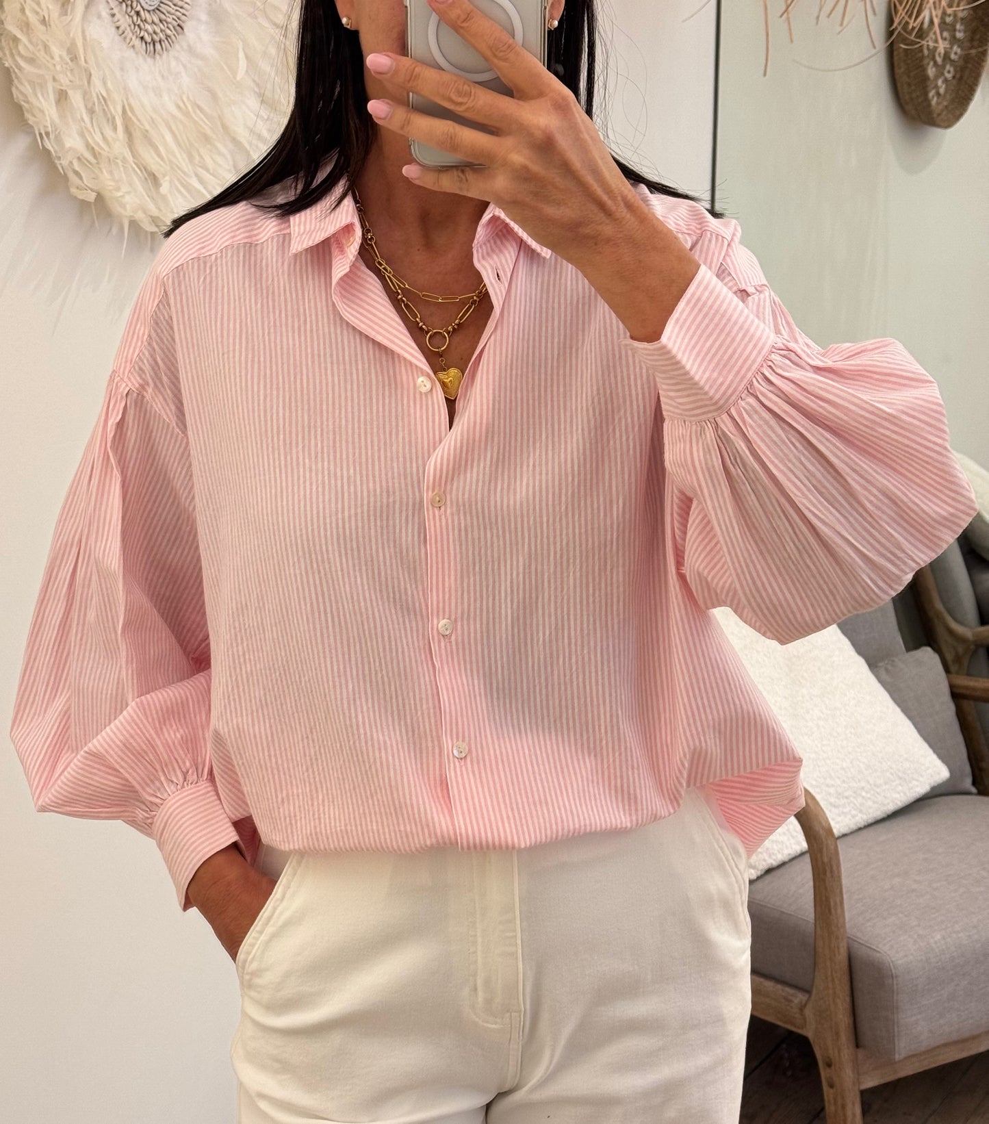 By-Bar Bloes Sarah Pink Pinstripe