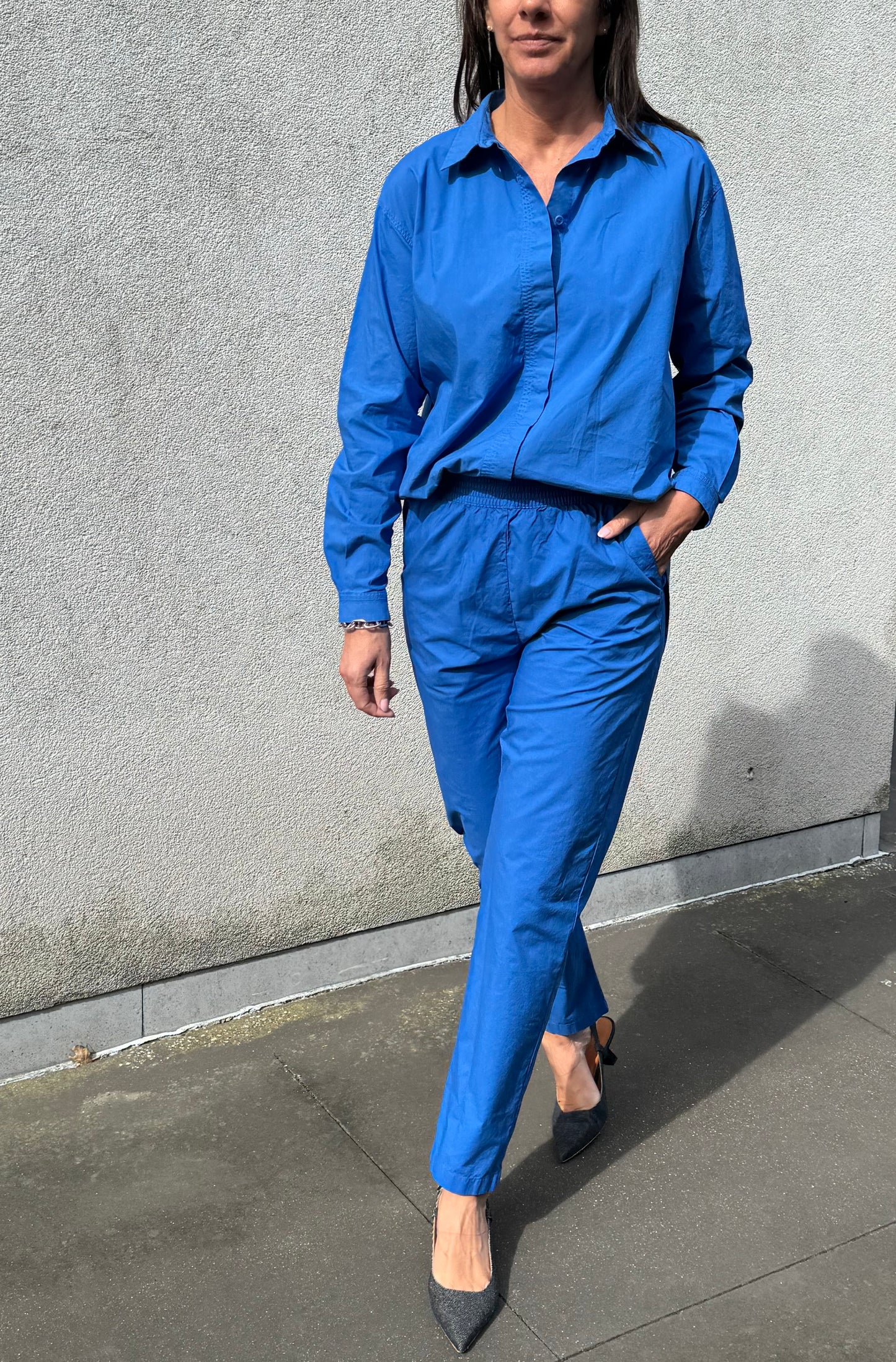 OUTLET Rue de Tokyo Broek Parel Lapis Blue