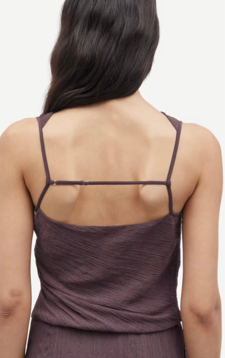 OUTLET Samsoe Samsoe Top Savira Raisin