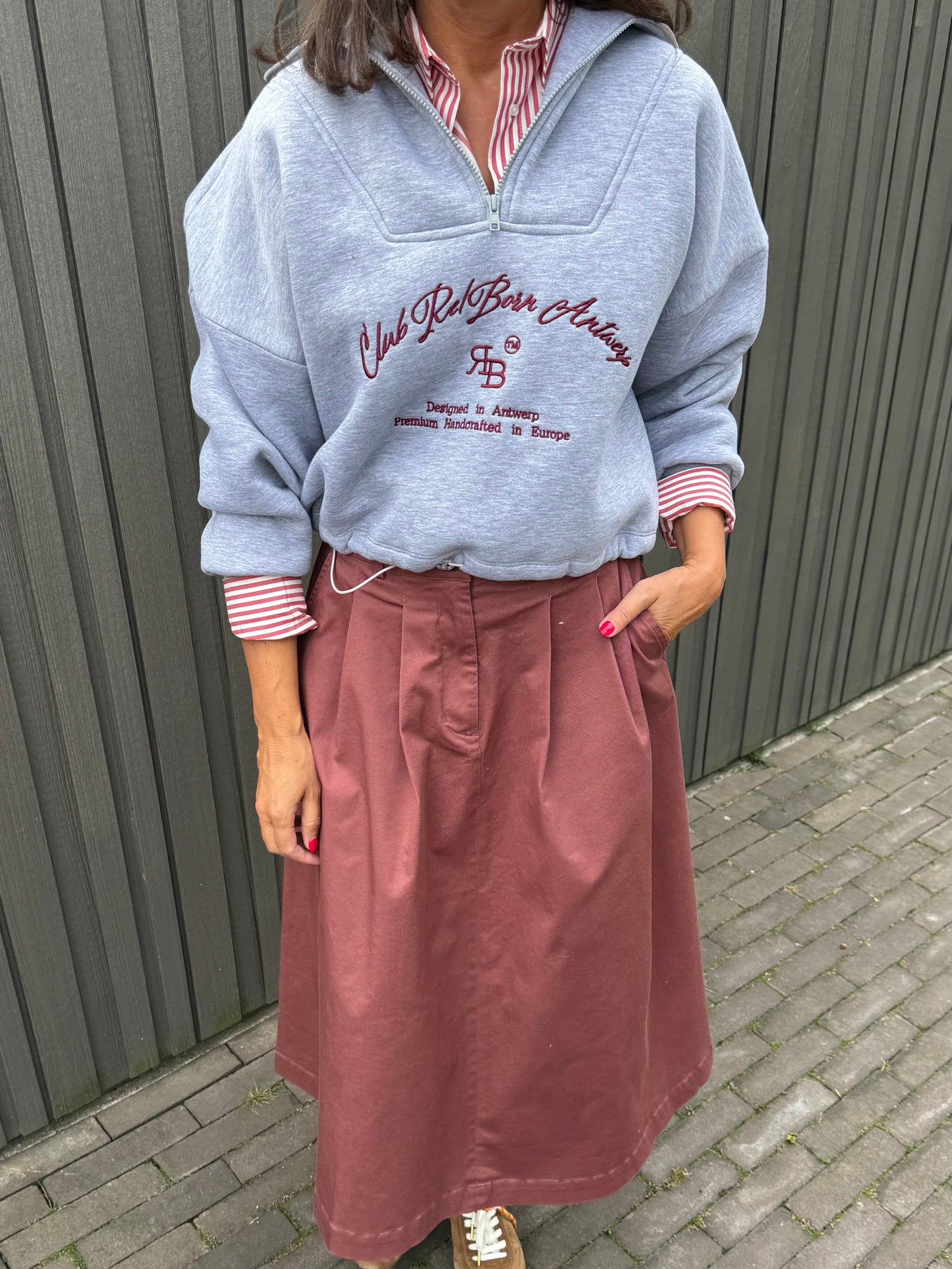 Re/Born Sweater Chelsea Gray Melange