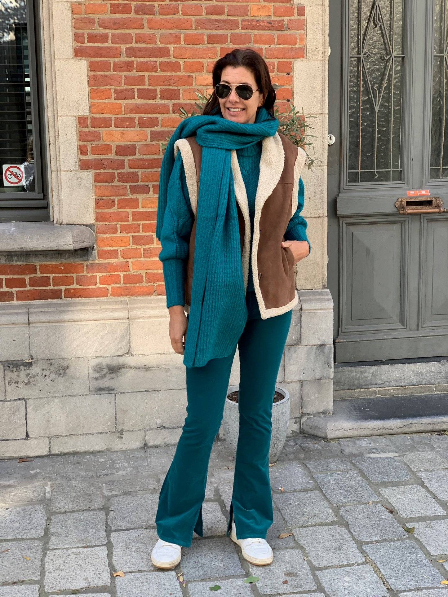 OUTLET Fabienne Chapot Broek Pleuni Keep it Teal