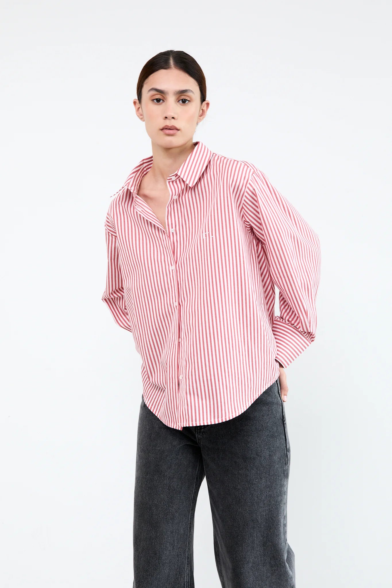 Liv The Label Bloes Elle Red Striped