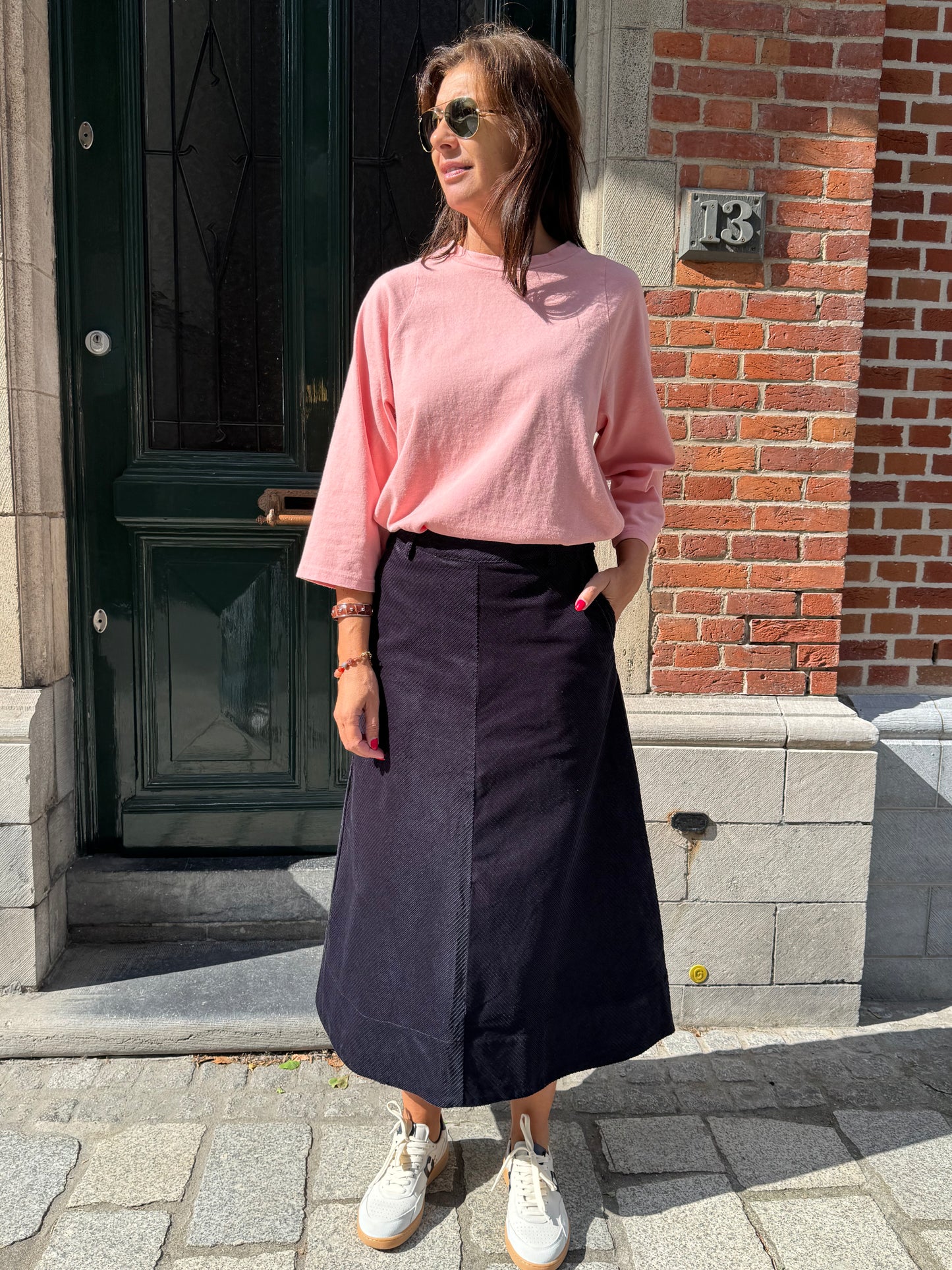 Rue de Tokyo Rok Pryma Organic Heavy Corduroy Ink Navy
