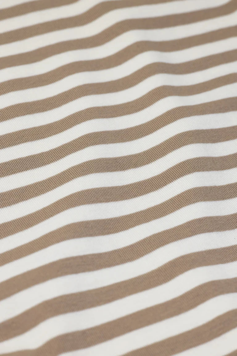 Closed T-Shirt Longsleeve Streep Clay Beige