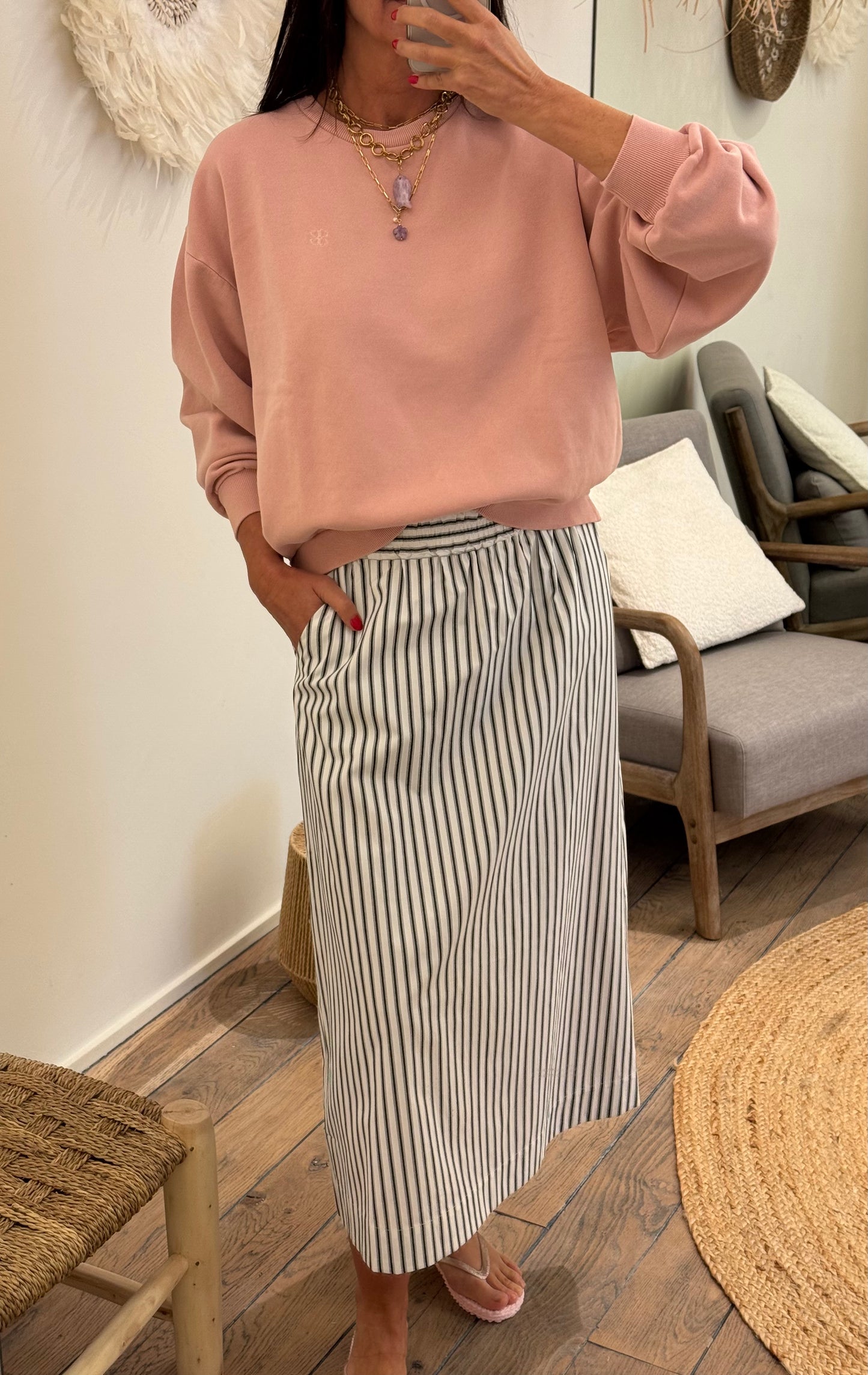 By-Bar Sweater Bibi Naturel Peach Dust