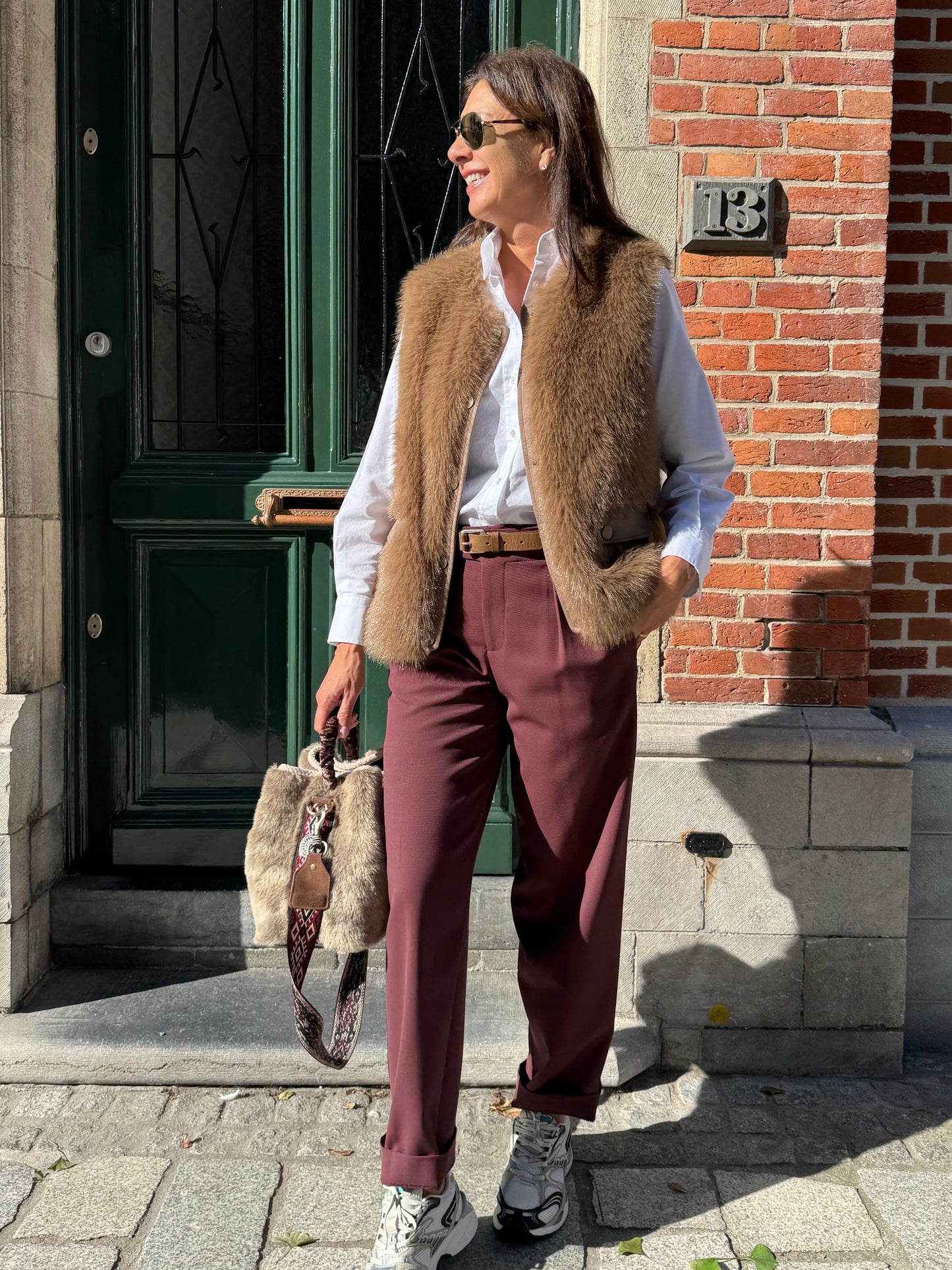 Closed Broek Mawson Burgundy