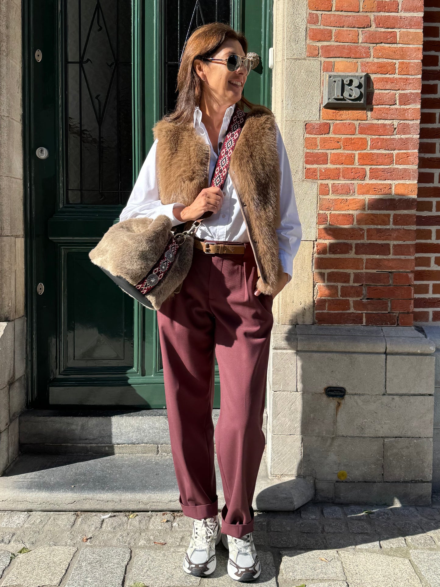 Closed Broek Mawson Burgundy