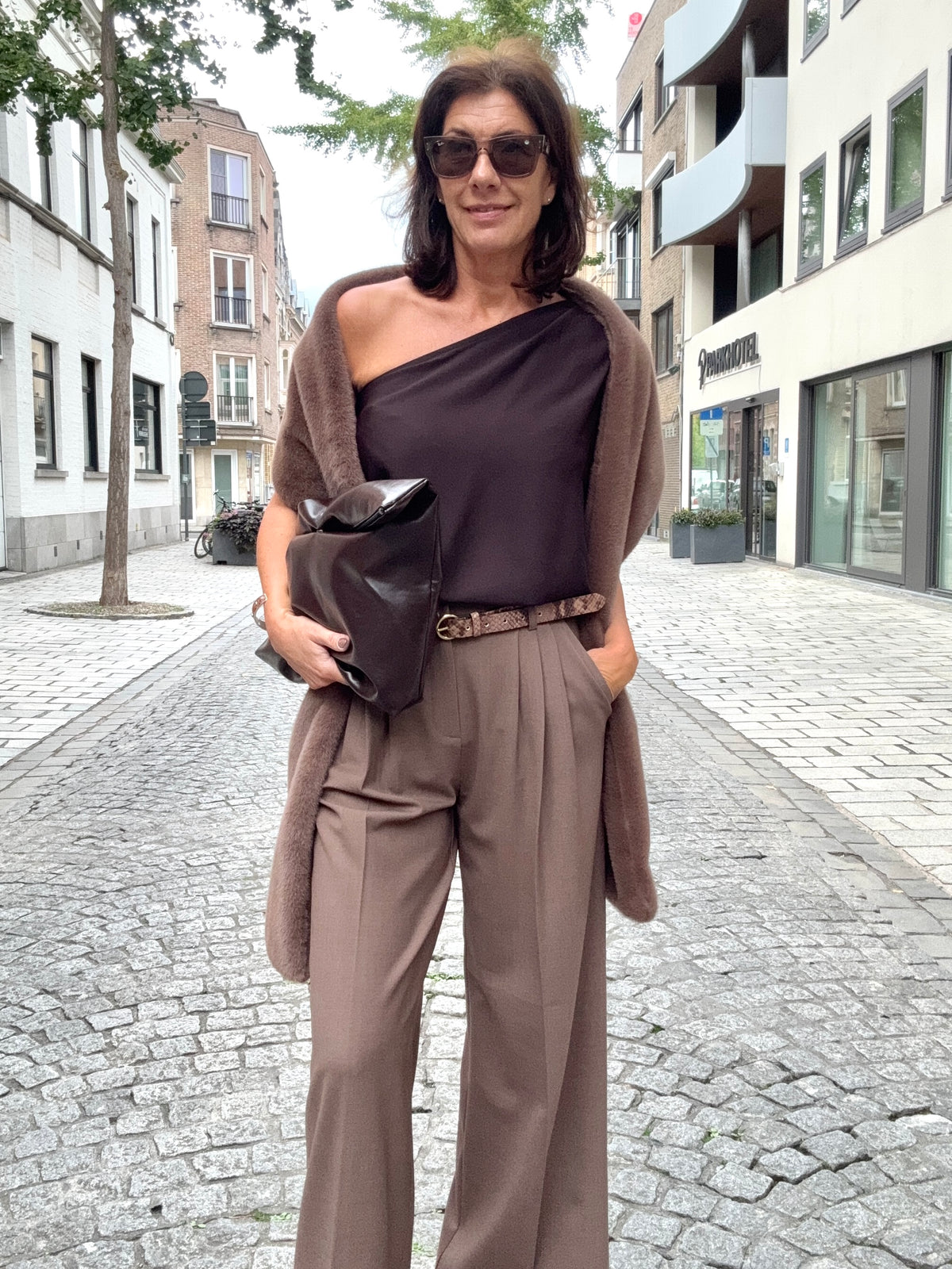 Liv The Label Sjaal Marco Brown