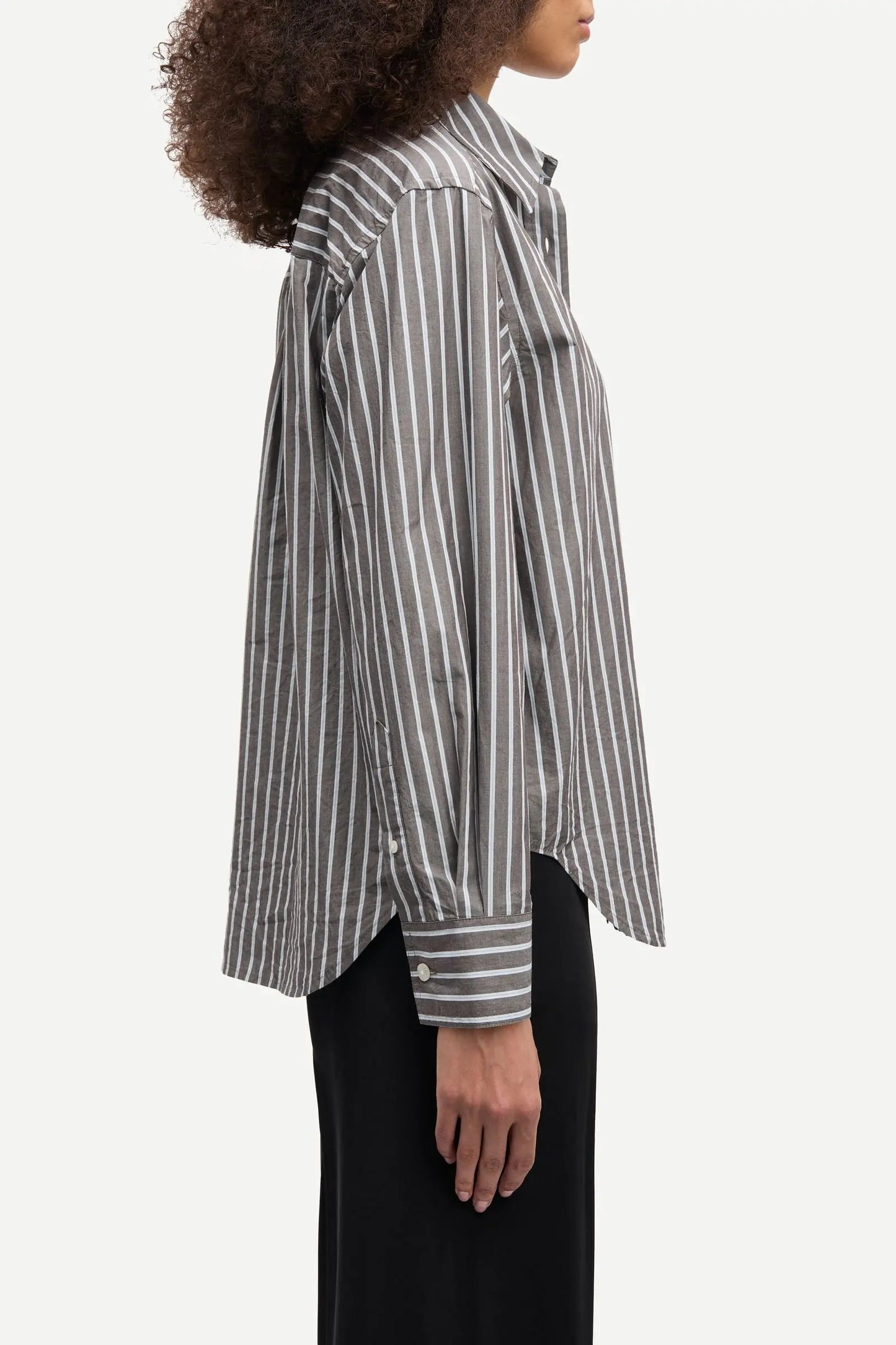 Samsoe Samsoe Bloes Salova Pocket Brown Stripe