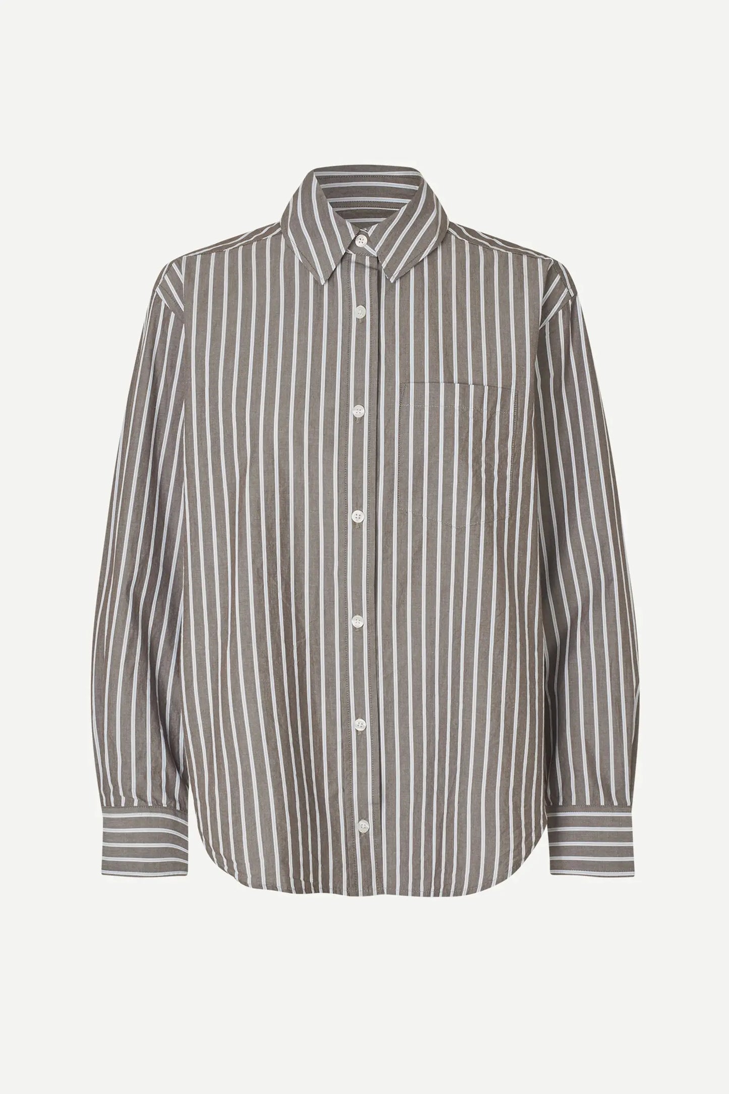 Samsoe Samsoe Bloes Salova Pocket Brown Stripe