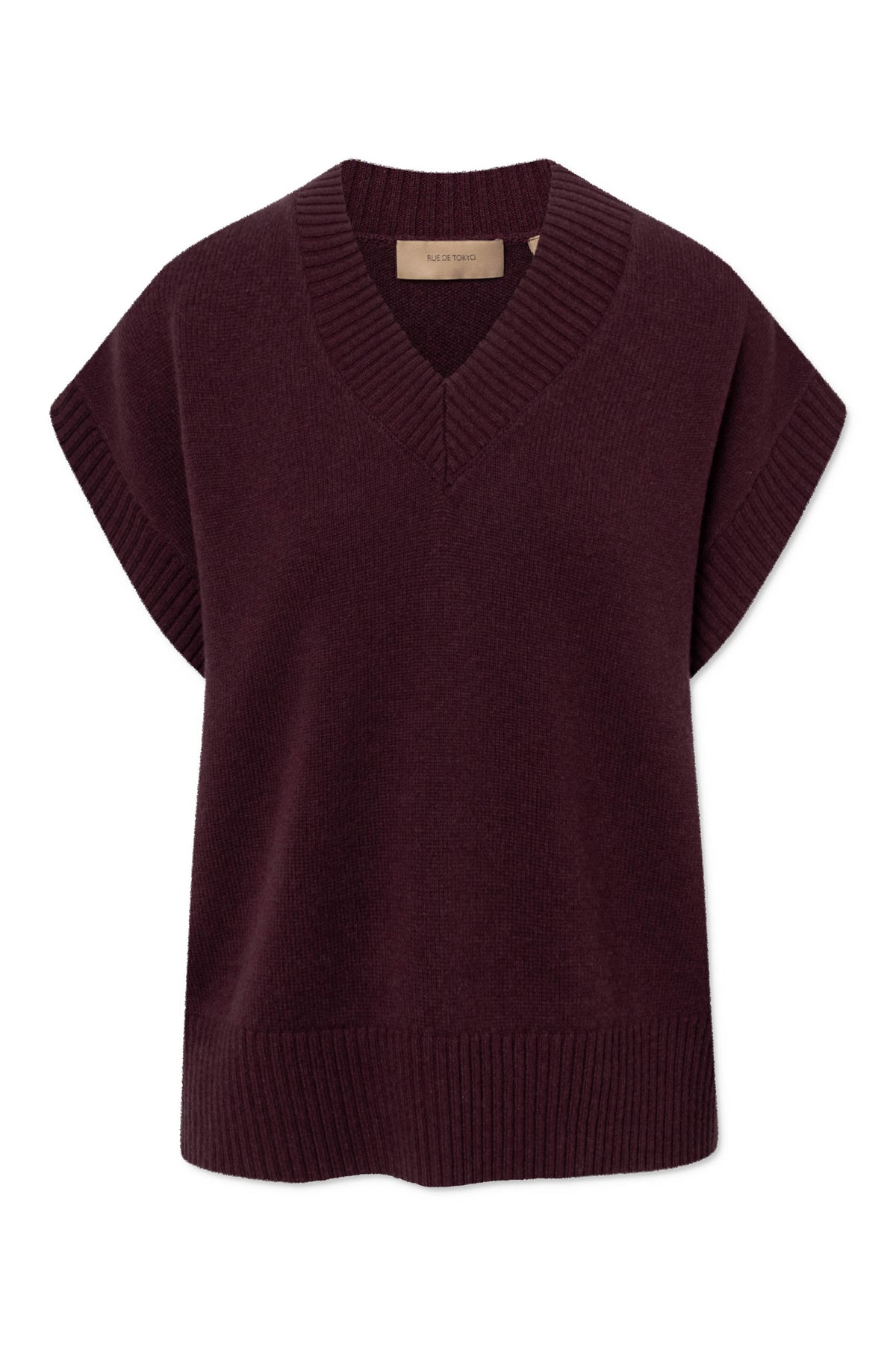 Rue de Tokyo Pull Kyro Merino Cashmere Aubergine