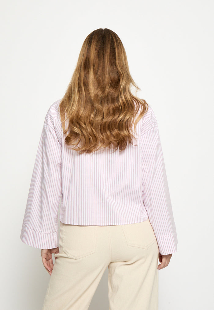 Minus Bloes Met Strik Skye Prism Pink Stripe