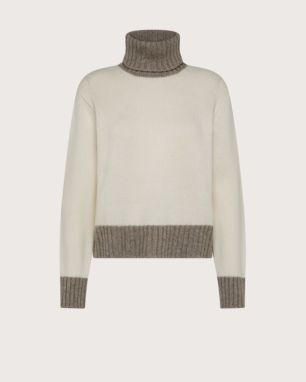 19.70Seventy Rolkraag Blended Wol Cream