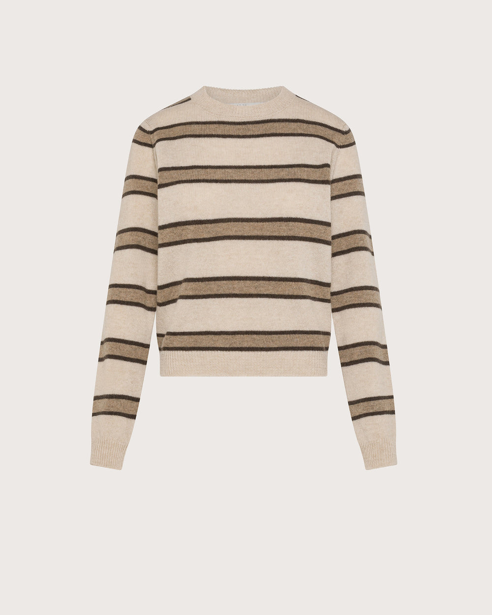 19.70 Pull Ronde Hals Streep Beige / Bruin