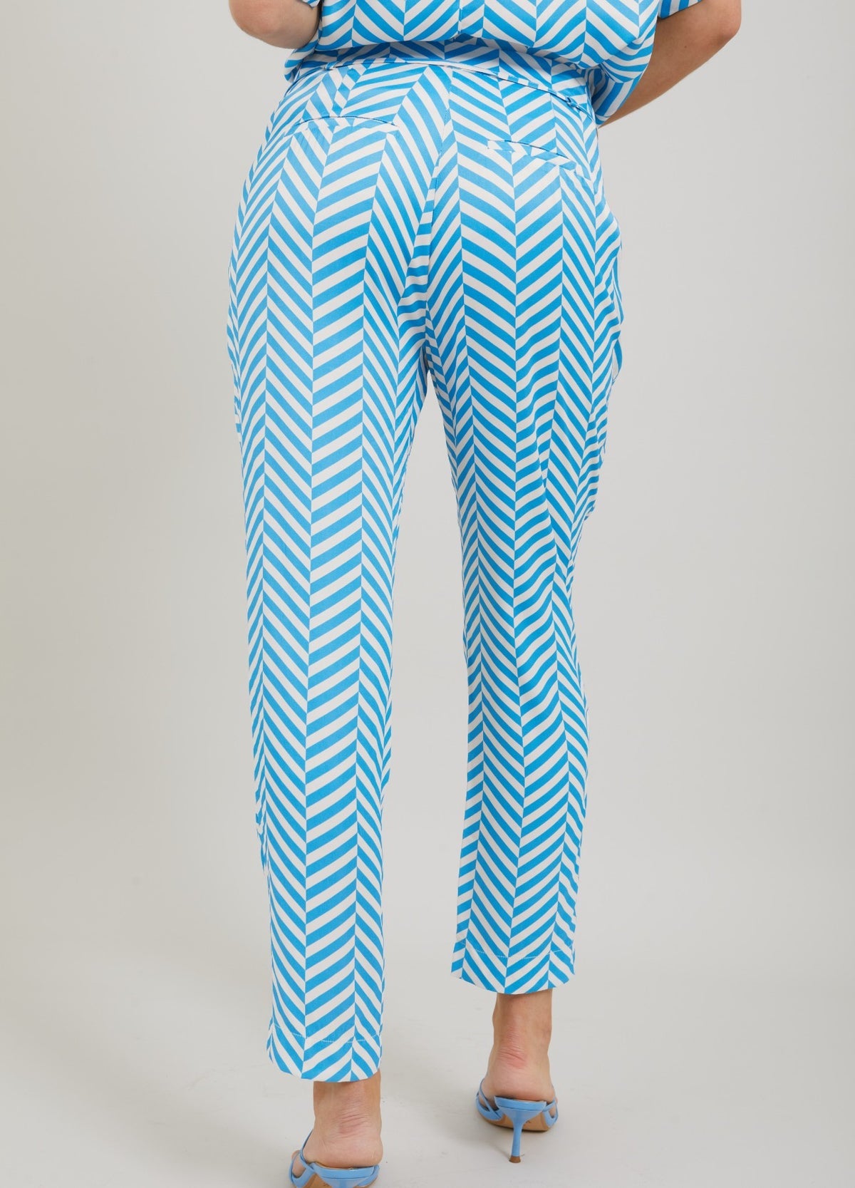 OUTLET Coster Copenhagen Broek Stella in Heringbone Print